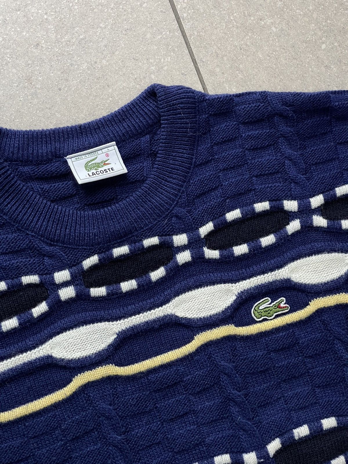 Coogi 90’s Lacoste Vintage Coogi style sweater knit multicolour Size US M / EU 48-50 / 2 - 10 Thumbnail