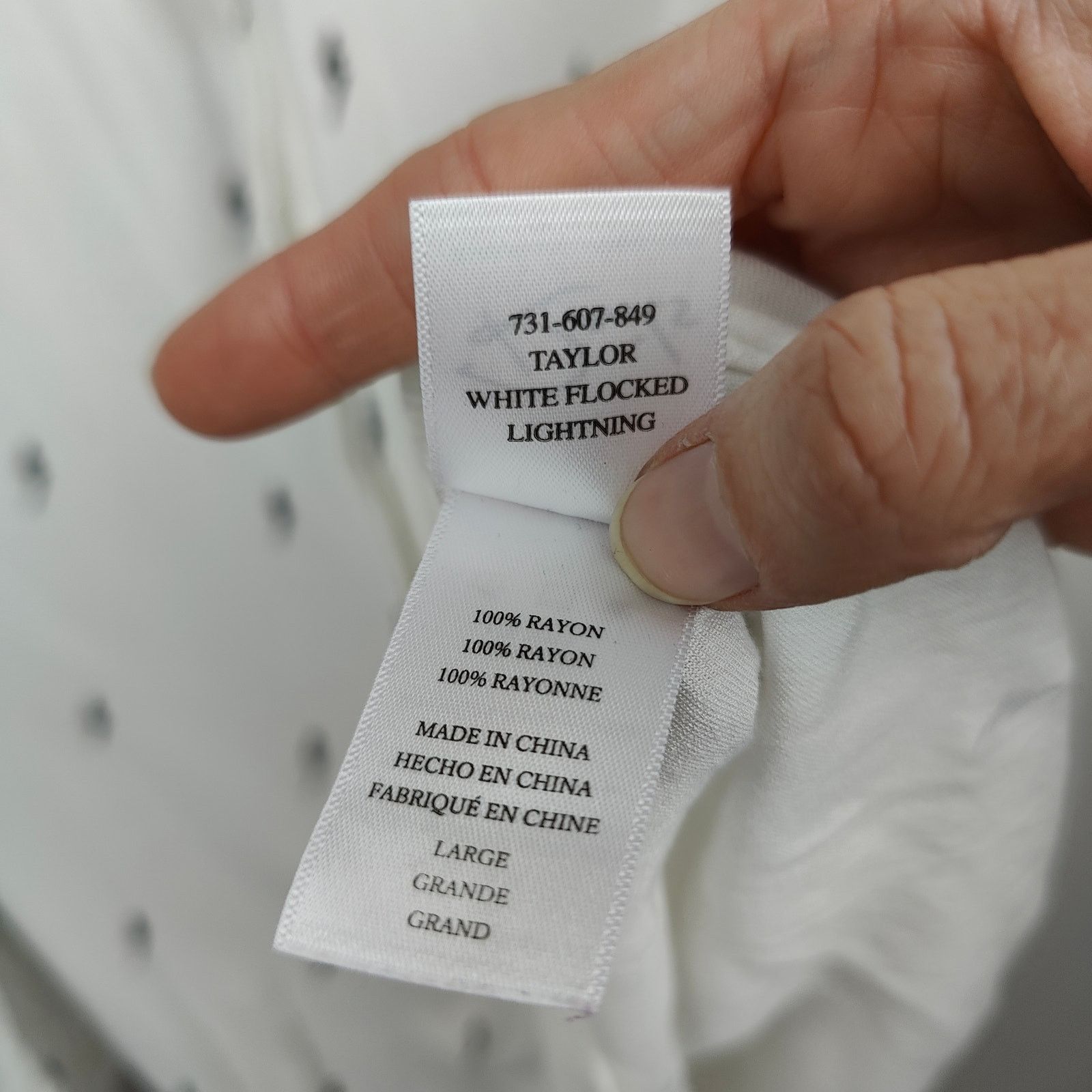 Rails Rails Taylor Shirt Womens Large White Black Lightning Size L / US 10 / IT 46 - 6 Thumbnail