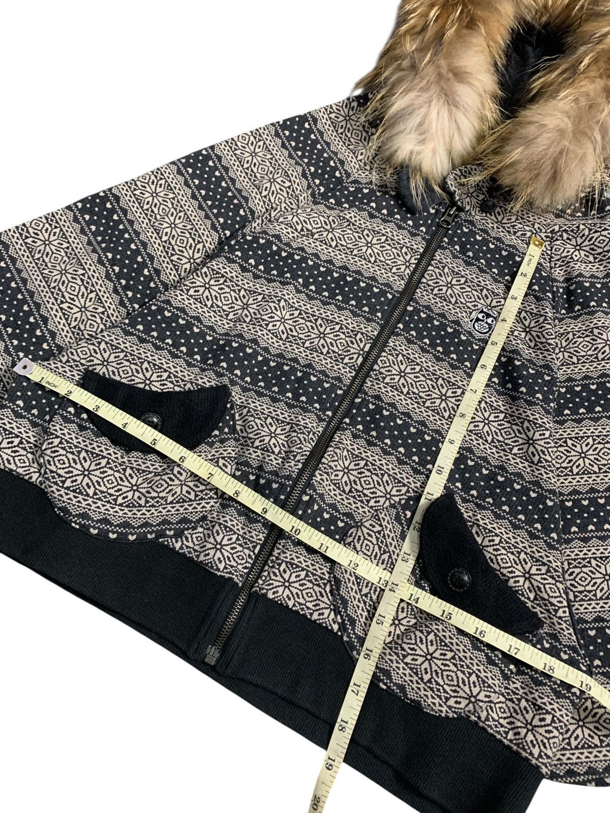 20471120 AISR CAT NAVAJO BIG POCKET FUR ZIP HOODIE ISSEY YOHJI STYLE Size US M / EU 48-50 / 2 - 6 Thumbnail
