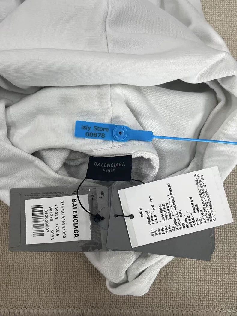 Balenciaga Balenciaga Solid Logo print hooded sweatshirt Size US L / EU 52-54 / 3 - 5 Thumbnail