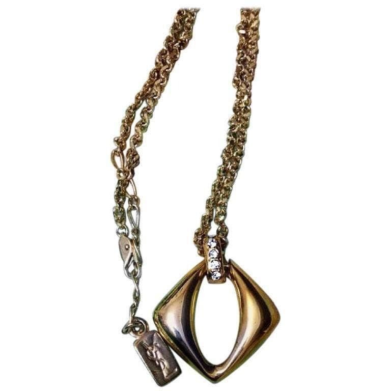 Yves Saint Laurent Vintage Yves Saint Laurent, YSL golden chain necklace Size ONE SIZE - 1 Thumbnail