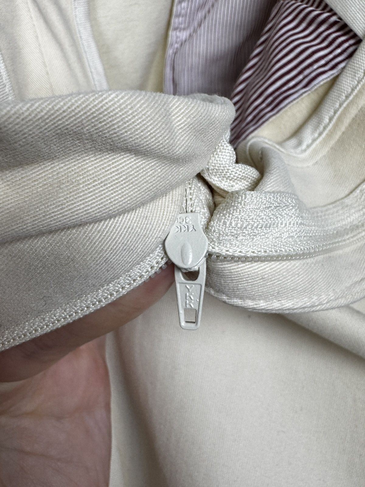 Brunello Cucinelli Brunello Cucinelli double knee cotton beige ivory pants 52 Size US 36 / EU 52 - 9 Thumbnail