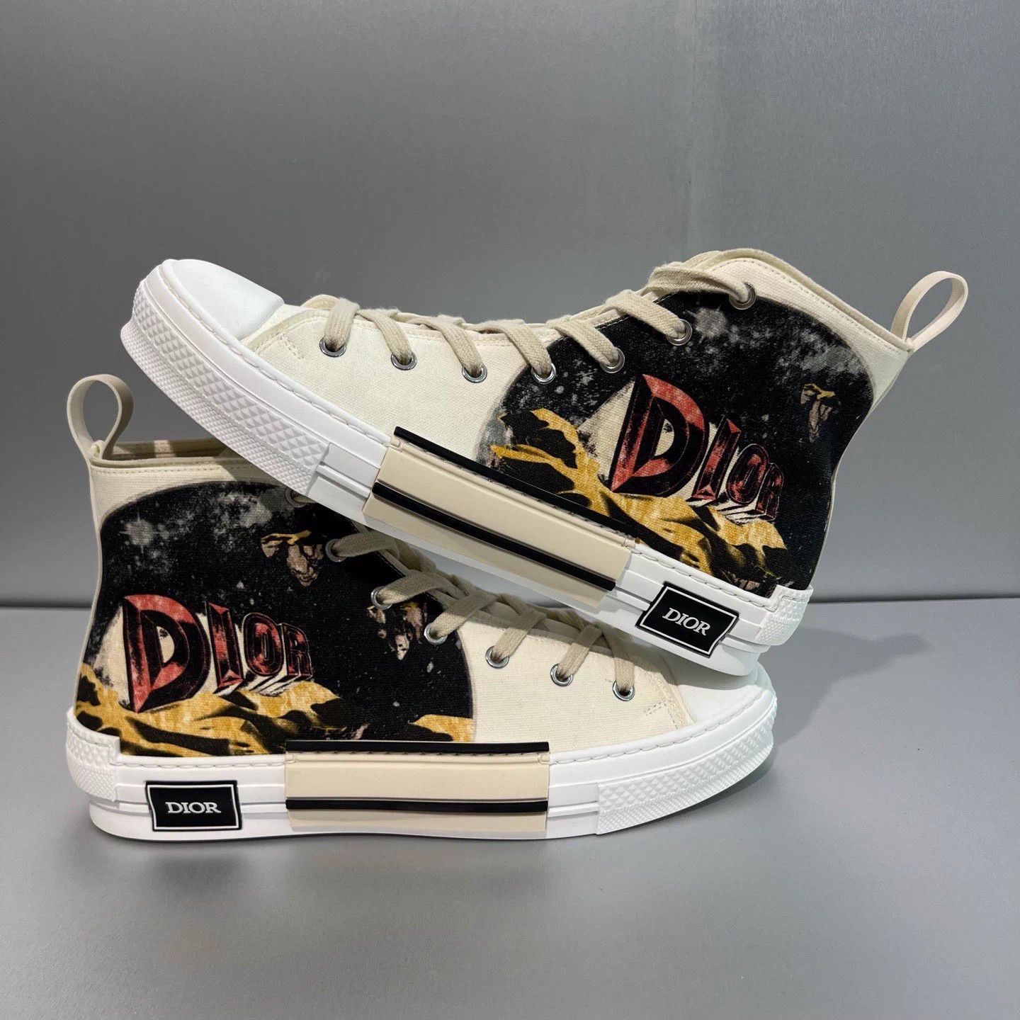 Dior Dior B23 New High-Top Doodle Sneaker 44 Size US 11 / EU 44 - 3 Thumbnail