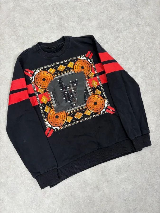 Givenchy AW2013 Givenchy Black & Orange Contemporary Crewneck Sweater by Riccardo Tisci Size US S / EU 44-46 / 1 - 4 Thumbnail
