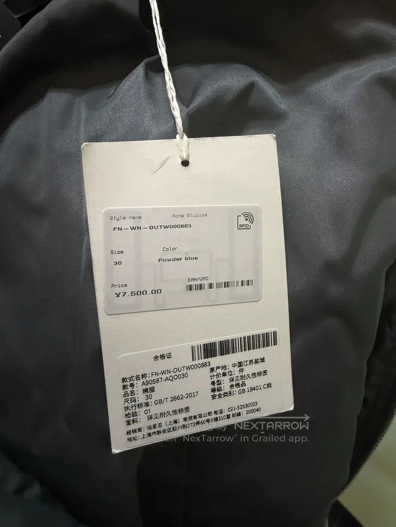 Acne Studios Acne Studios size 30 Light Grey Blue Oversized Pilot Jacket Size 4XL / US 24-26 - 5 Thumbnail