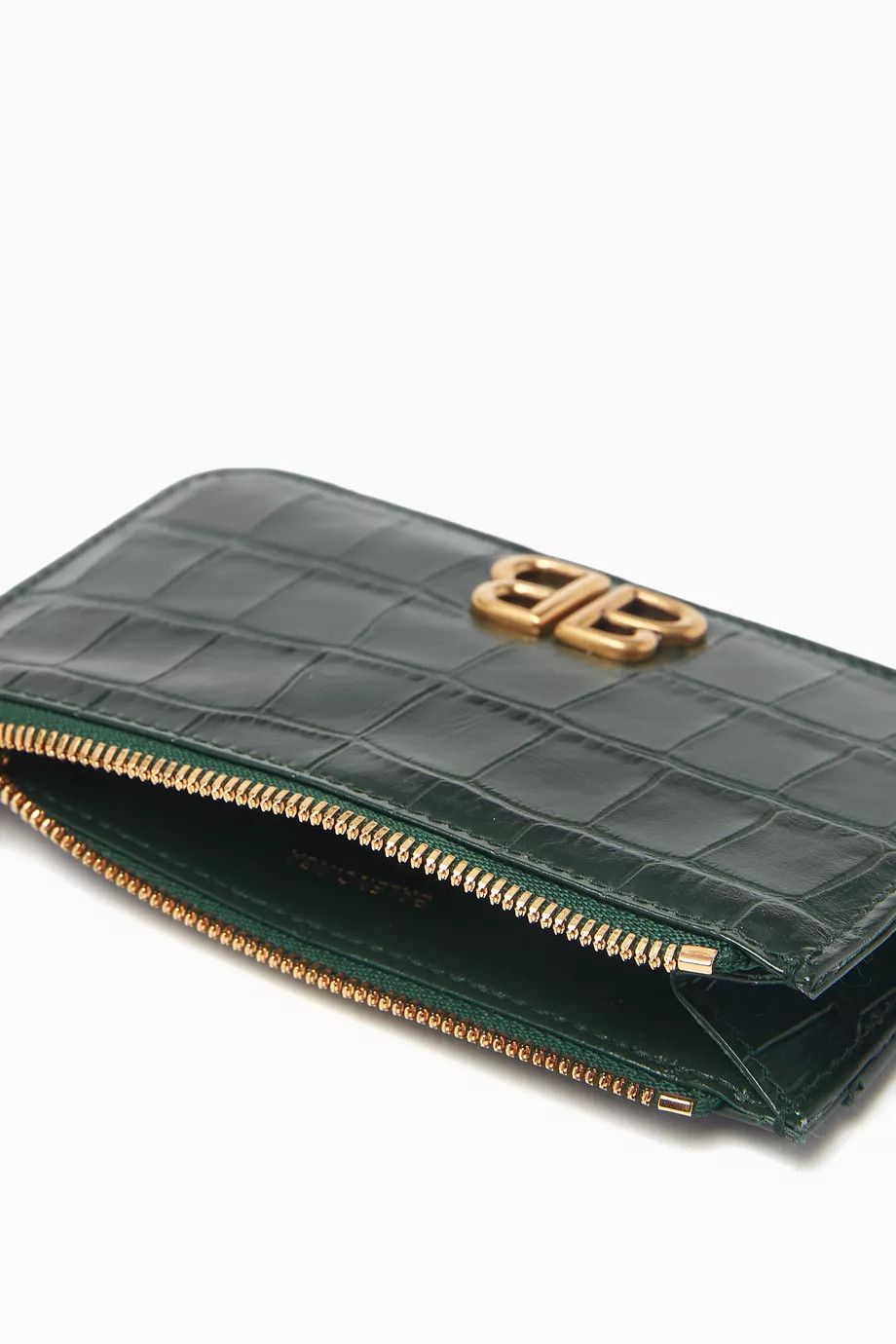 Balenciaga o1bcso1str1024 Size: OS / Monaco Coin Card Holder Crocodile Size ONE SIZE - 3 Thumbnail