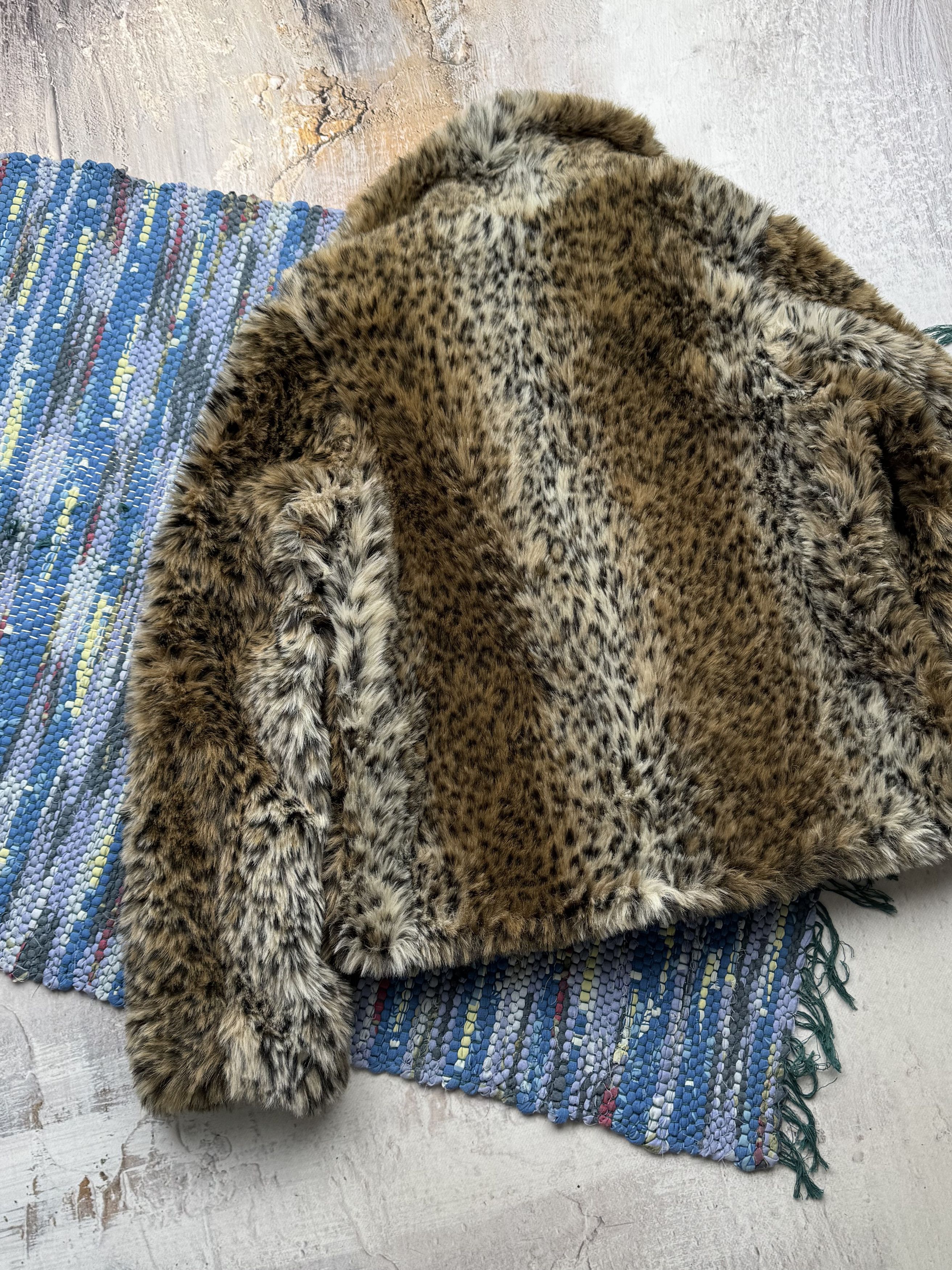 Vintage Vintage Faux Fur Coat A383D15(789) Size L / US 10 / IT 46 - 6 Thumbnail