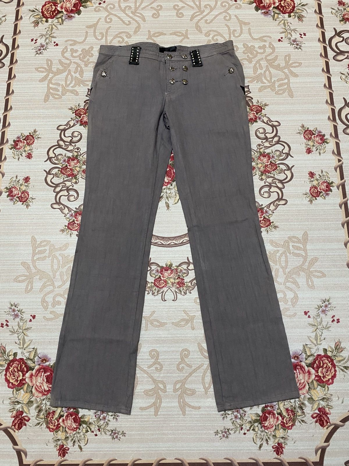 If Six Was Nine 2000s Nstly Japanese Snake Skin On Belt Denim Size US 33 - 1 Thumbnail