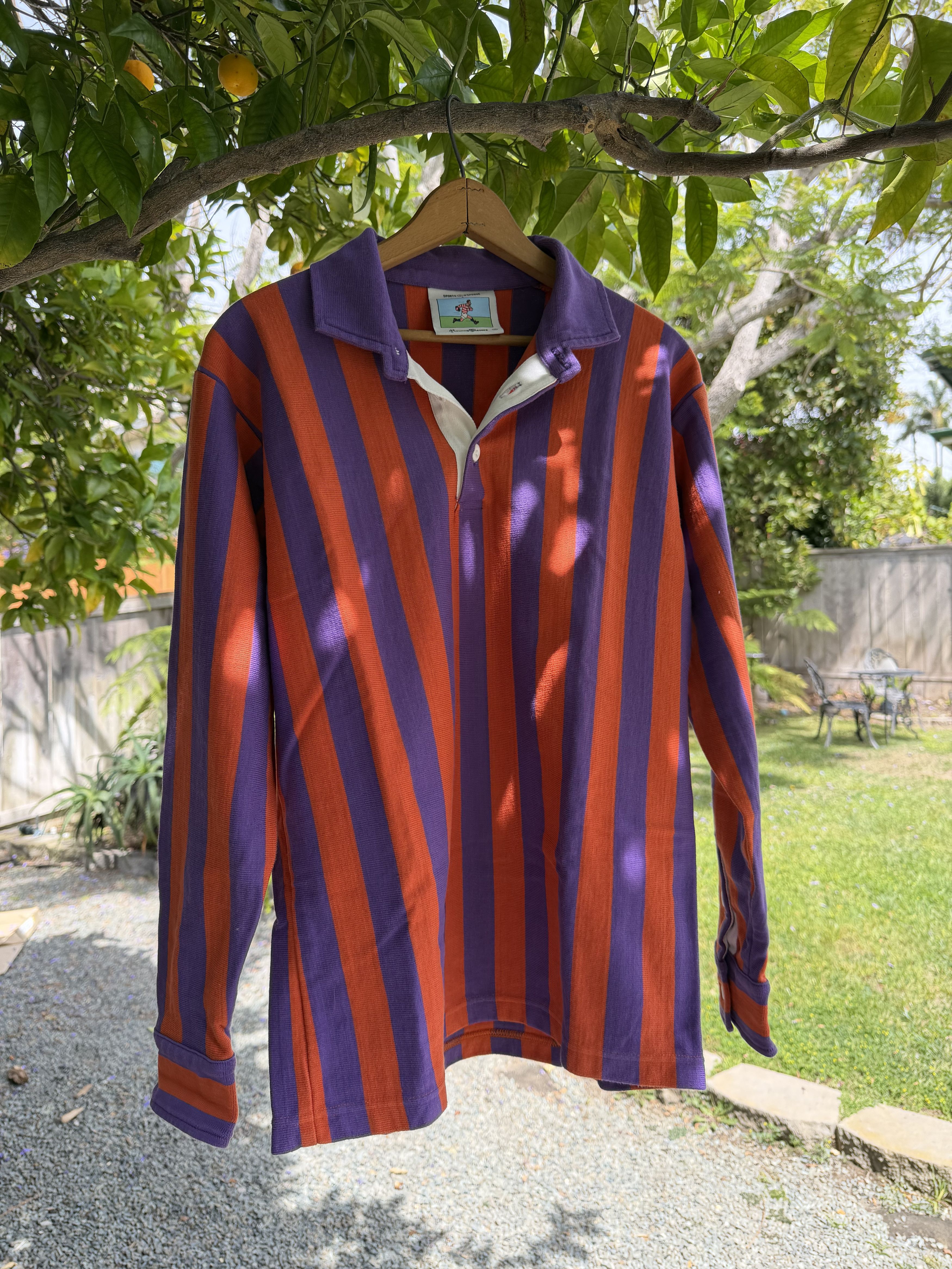 Rowing Blazers X Sports D'Epoque Striped Rugby Shirt Medium