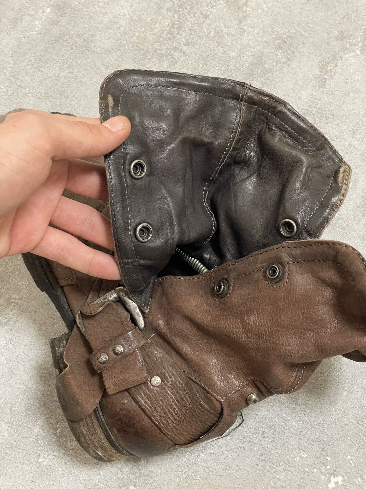 A.S.98 A.S.98 Vintage Revolution Ankle Zip Patchwork Leather Boots Size US 9 / IT 39 - 19 Thumbnail
