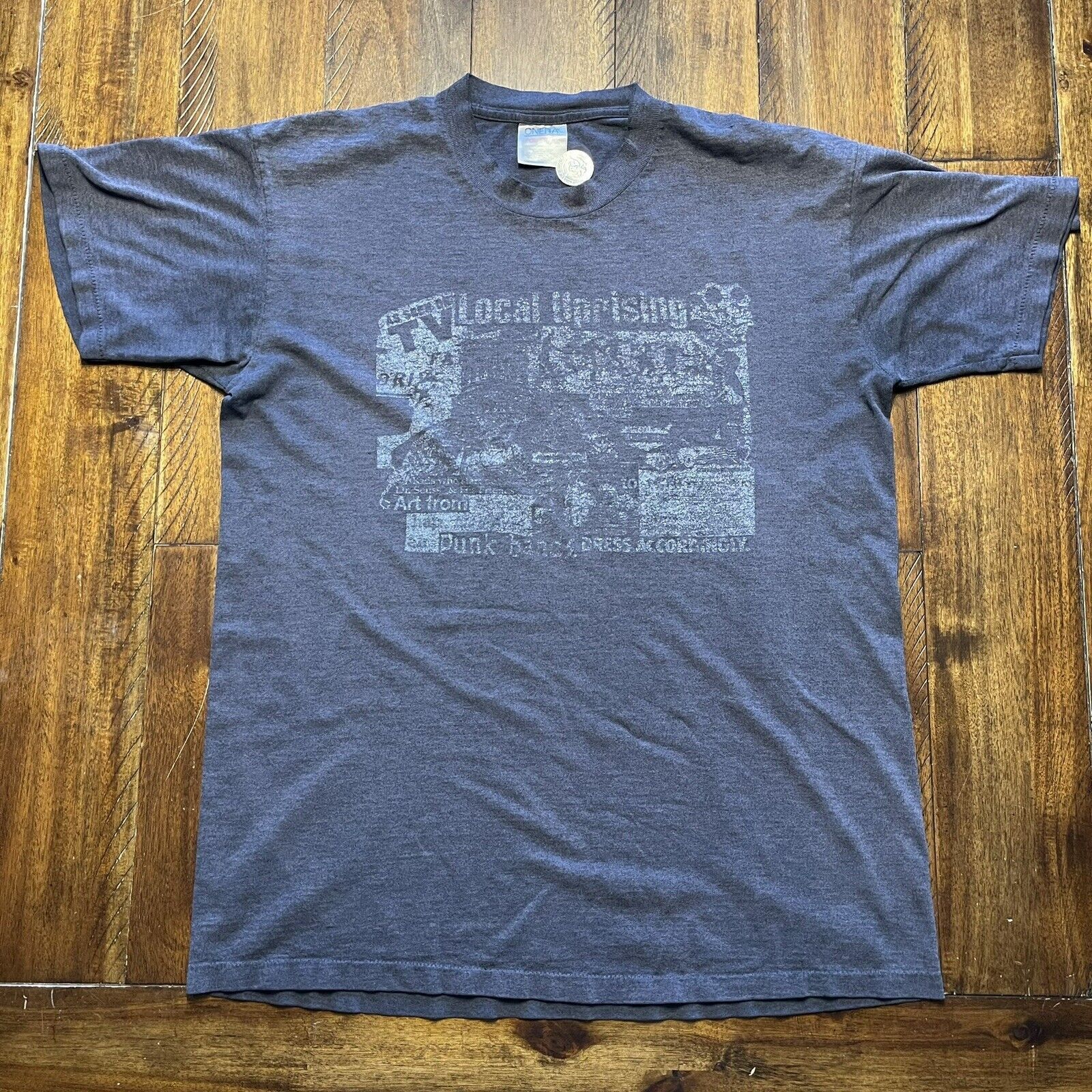 Vintage Vtg Scheist Fest Shirt Ethyl Merman Dinosaur Salad Punk Rock Size US L / EU 52-54 / 3 - 3 Thumbnail
