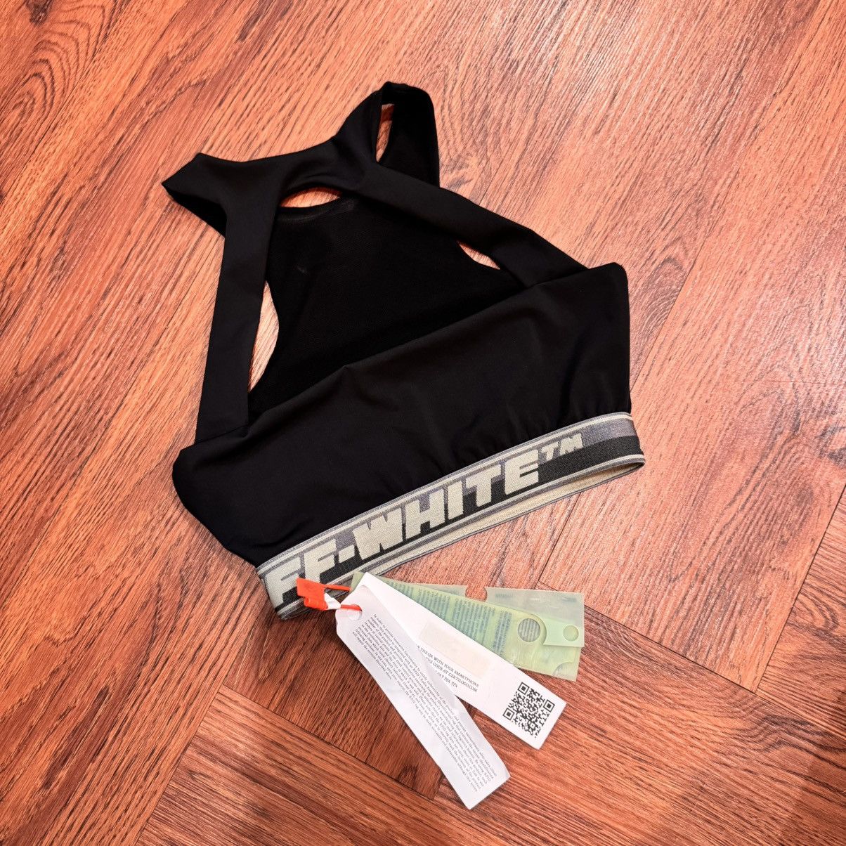 Off-White Off white Logo Band Active Bra in Stretch Nylon Size S / US 4 / IT 40 - 11 Thumbnail