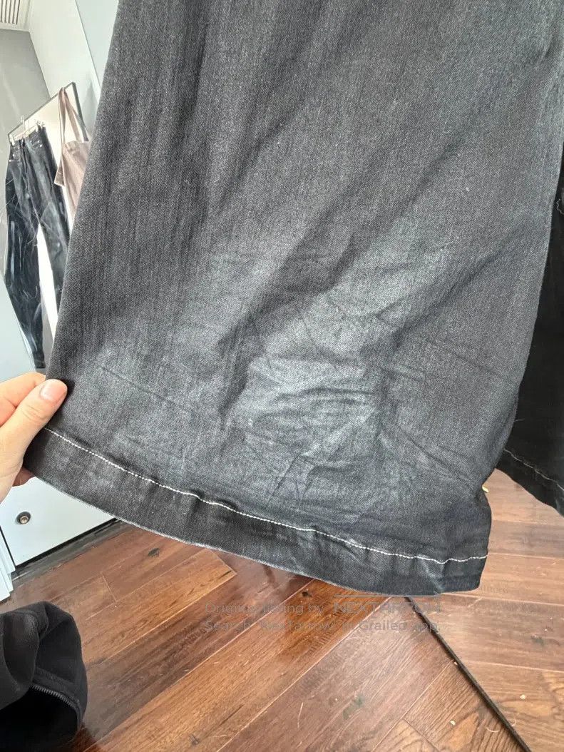 Rick Owens Rick Owens High-Waisted Black Denim Pants Size US 26 / EU 42 - 6 Thumbnail