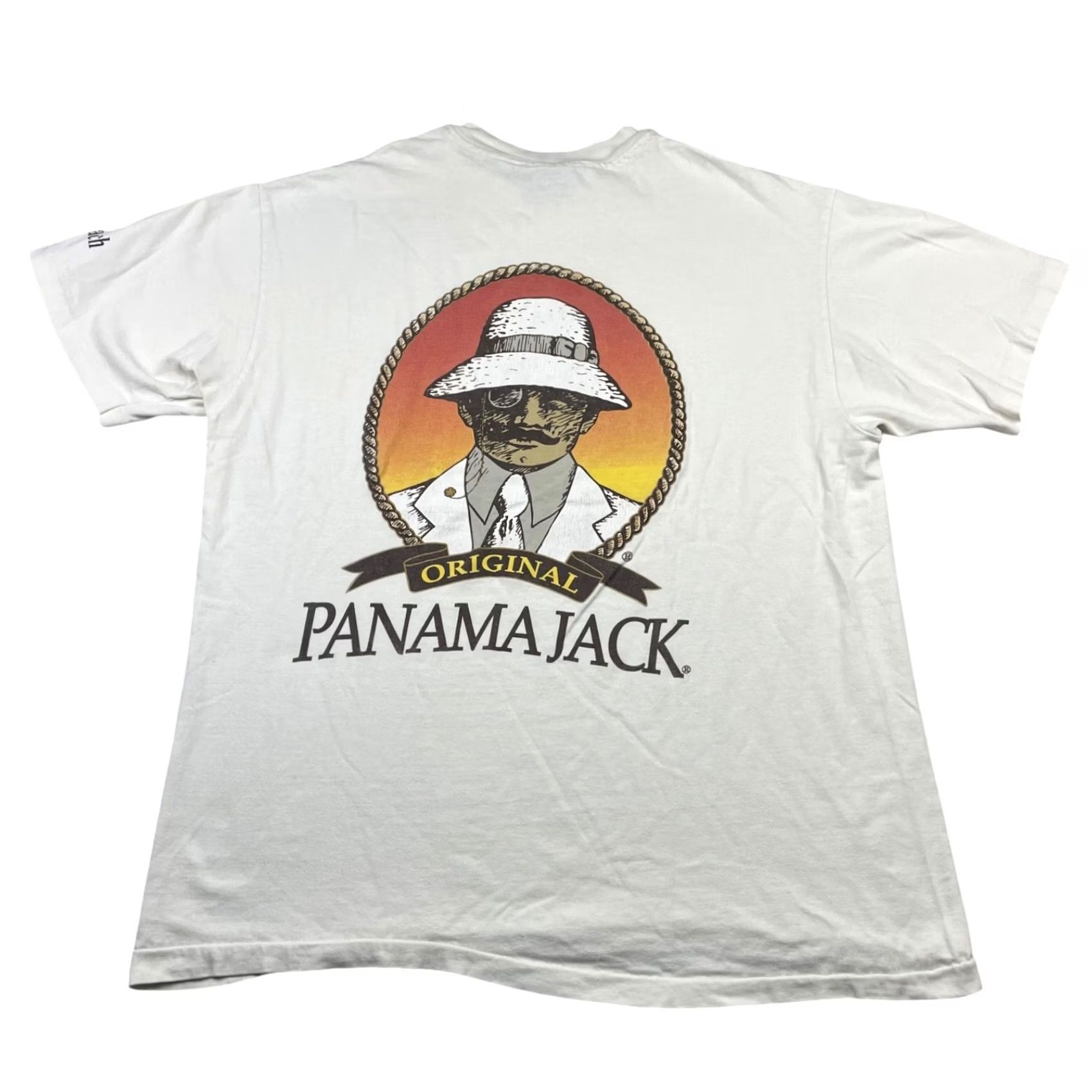 Panama Jack VINTAGE Panama Jack Myrtle Beach Men's T-Shirt White Large S/S Crew Neck 100% Cotton 2-Sided Graphics USA Mens Size US L / EU 52-54 / 3 - 3 Thumbnail
