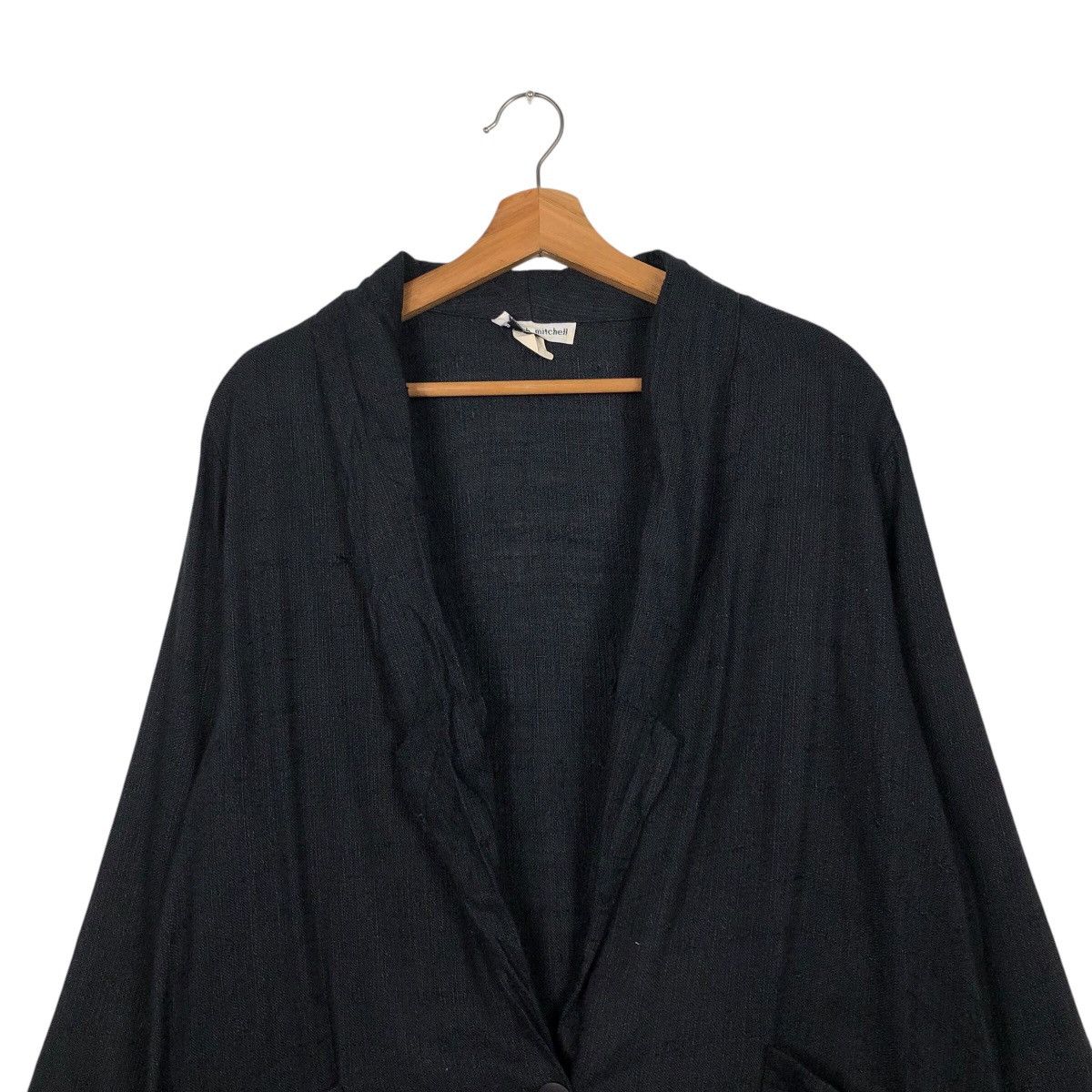 Designer × Japanese Brand × Vintage 📌Rich Black Chore Work Jacket Kenneth Mitchell Issey Miyake Size US M / EU 48-50 / 2 - 4 Thumbnail
