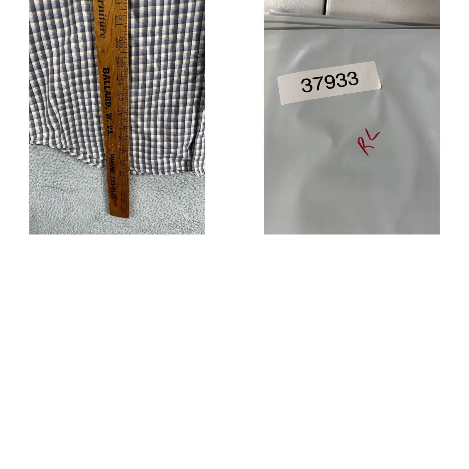 Ralph Lauren Ralph Lauren Shirt Mens Large Marlowe Grey Madras Plaid Button Down Long Sleeve Size US L / EU 52-54 / 3 - 8 Thumbnail