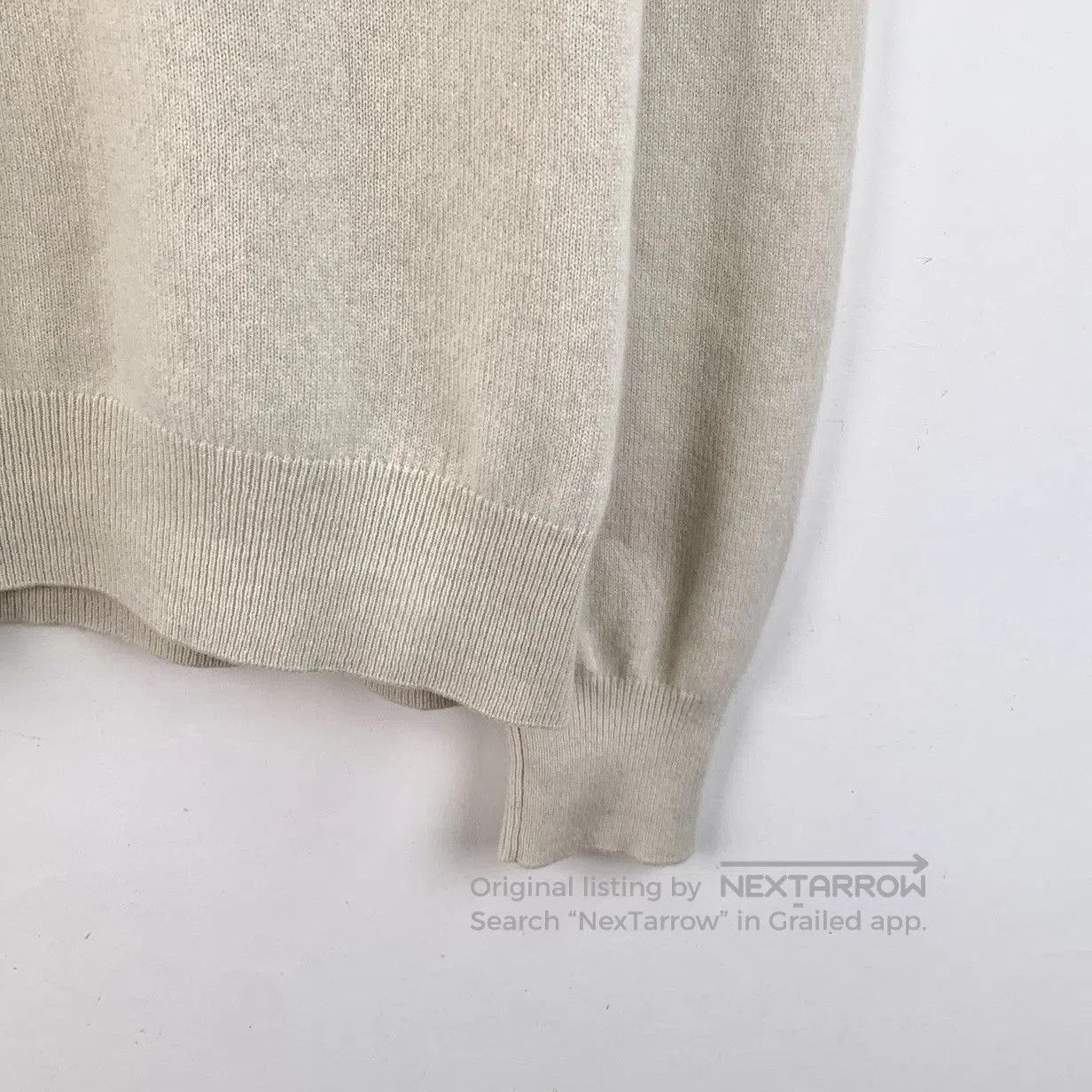 Dior Beige Long Sleeve Knit Sweater with Embellished Detail. Size US S / EU 44-46 / 1 - 4 Thumbnail