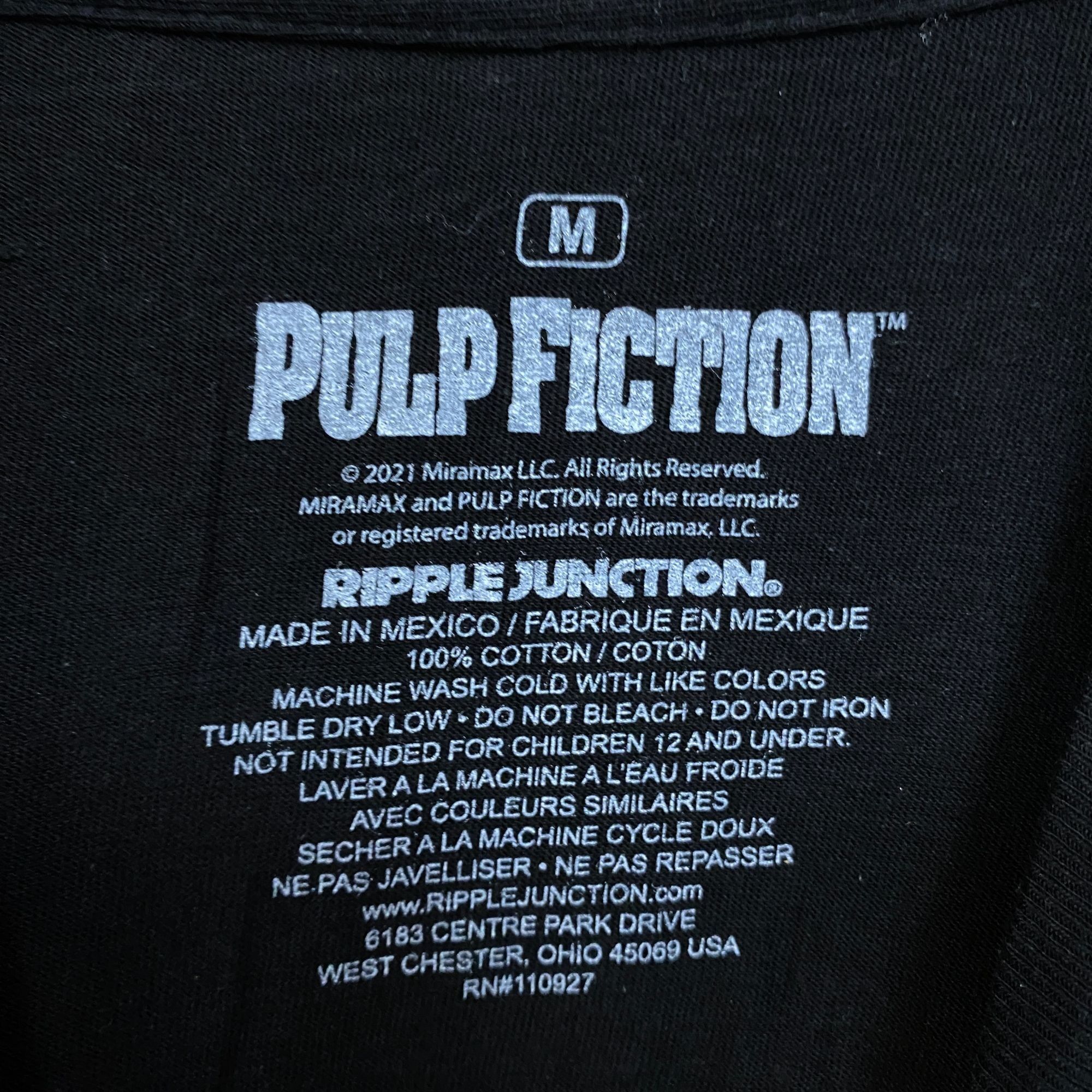 Ripple Junction Pulp Fiction Jules Diner Scene Retro 90's Movie T Shirt Medi Size US M / EU 48-50 / 2 - 4 Thumbnail