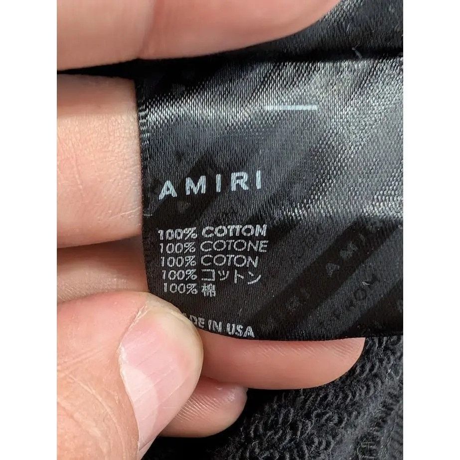 Amiri o1rshd1 Amiri x Zig Zag Hoodie in Black Size US S / EU 44-46 / 1 - 19 Thumbnail