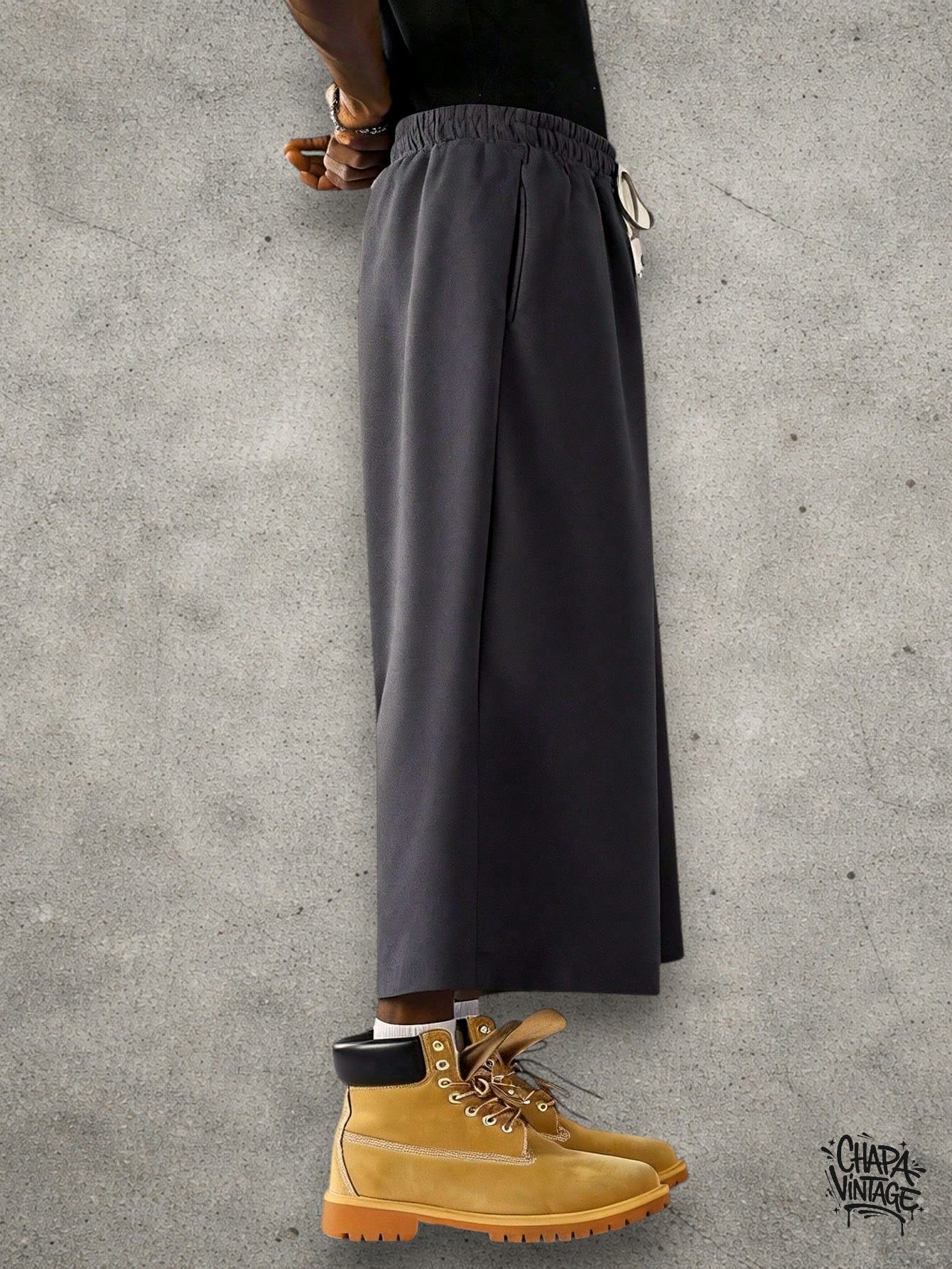 Japanese Brand Wide gray shorts Size US 32 / EU 48 - 4 Thumbnail