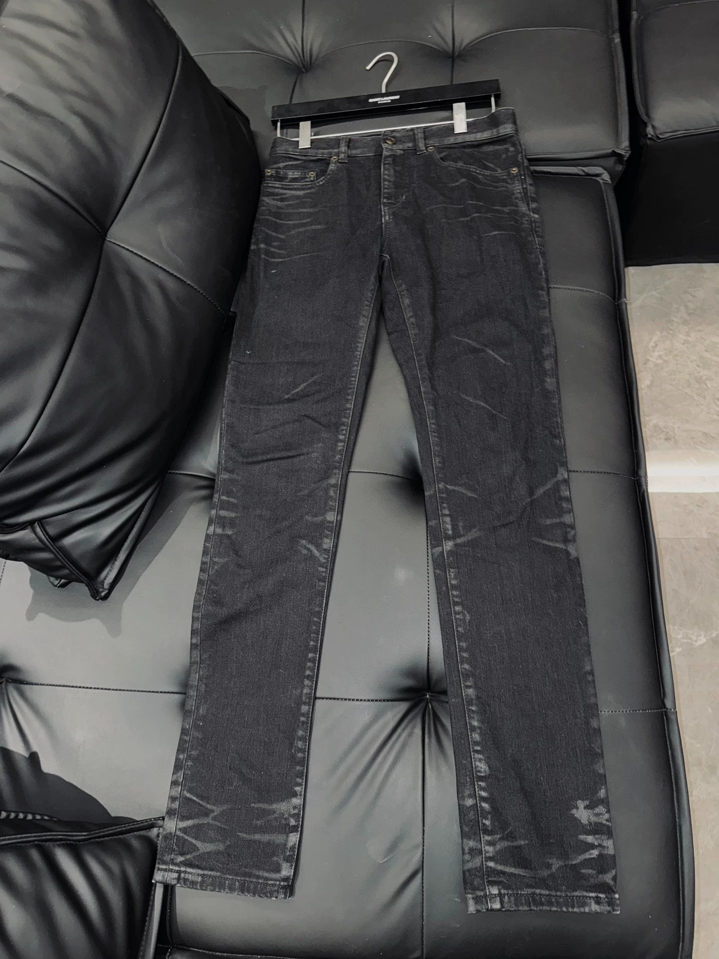 Saint Laurent Paris SLP Saint Laurent 20SS Runway Skinny Waxed Claw Jeans 1of1 Size US 28 / EU 44 - 2 Thumbnail