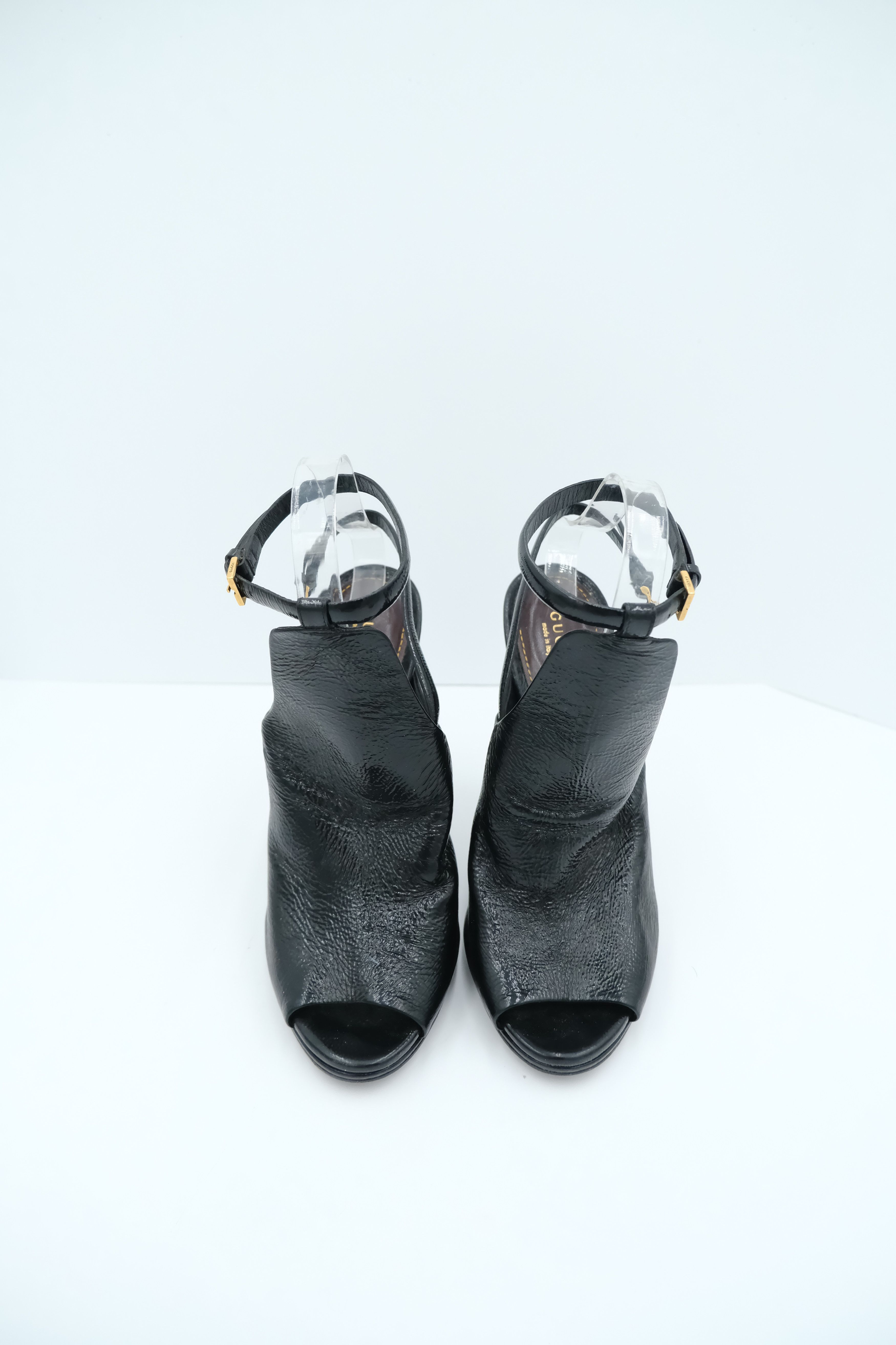 Gucci Gucci Patent Leather Glove Stiletto Slingbacks Size US 10 / IT 40 - 4 Thumbnail