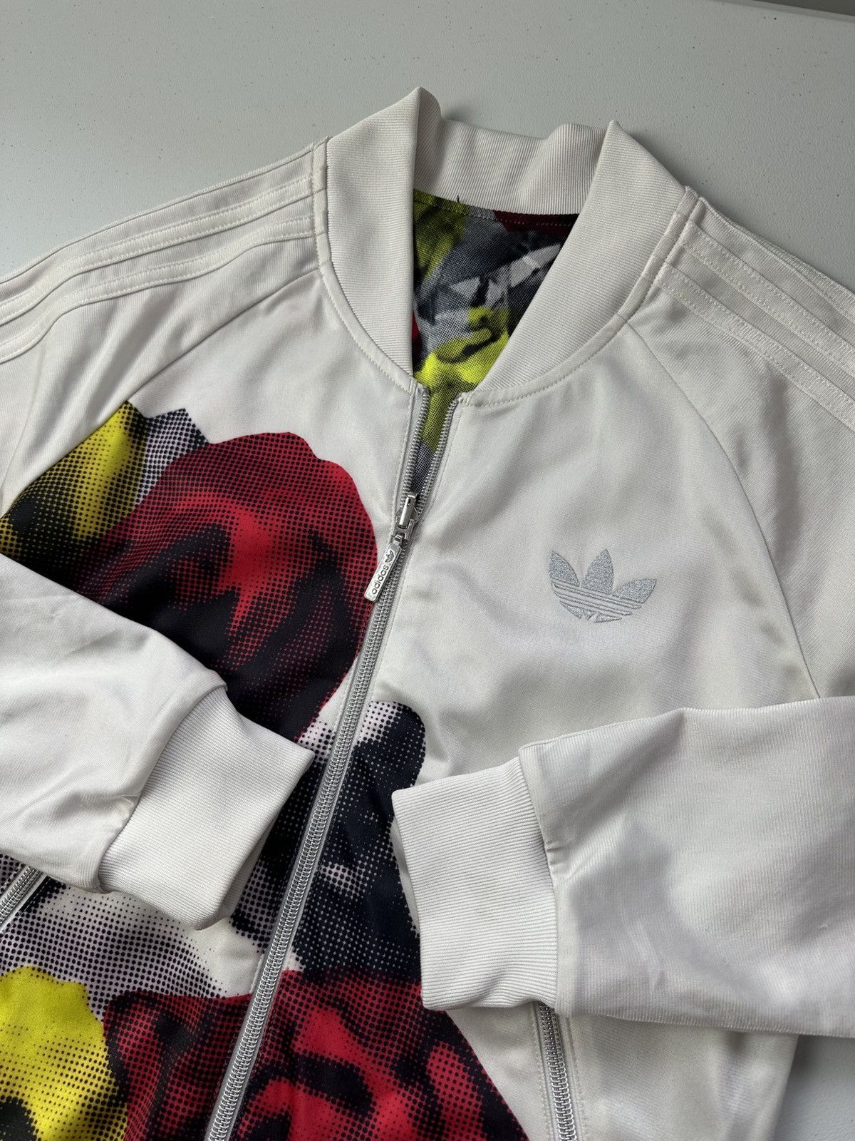 Adidas Adidas Rose Print Track Top Jacket Size M / US 6-8 / IT 42-44 - 7 Thumbnail