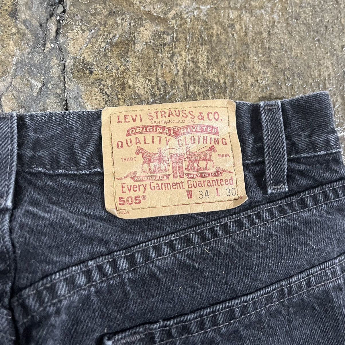 Levi's × Vintage Crazy Vintage 90s Levi's 505 Jeans Regular Fit Essential Size US 32 / EU 48 - 4 Thumbnail