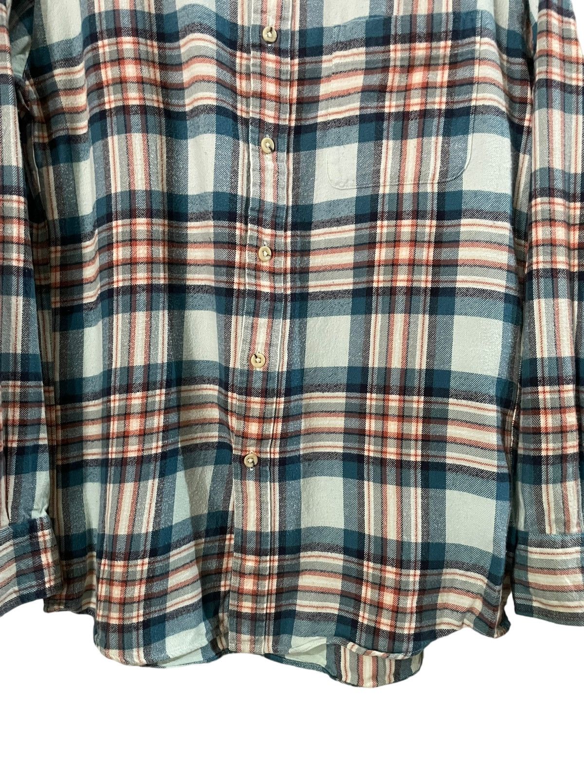 Japanese Brand × Uniqlo Vintage Uniqlo Travis Scott Style Tartan Plaid Flannel Size US M / EU 48-50 / 2 - 4 Thumbnail