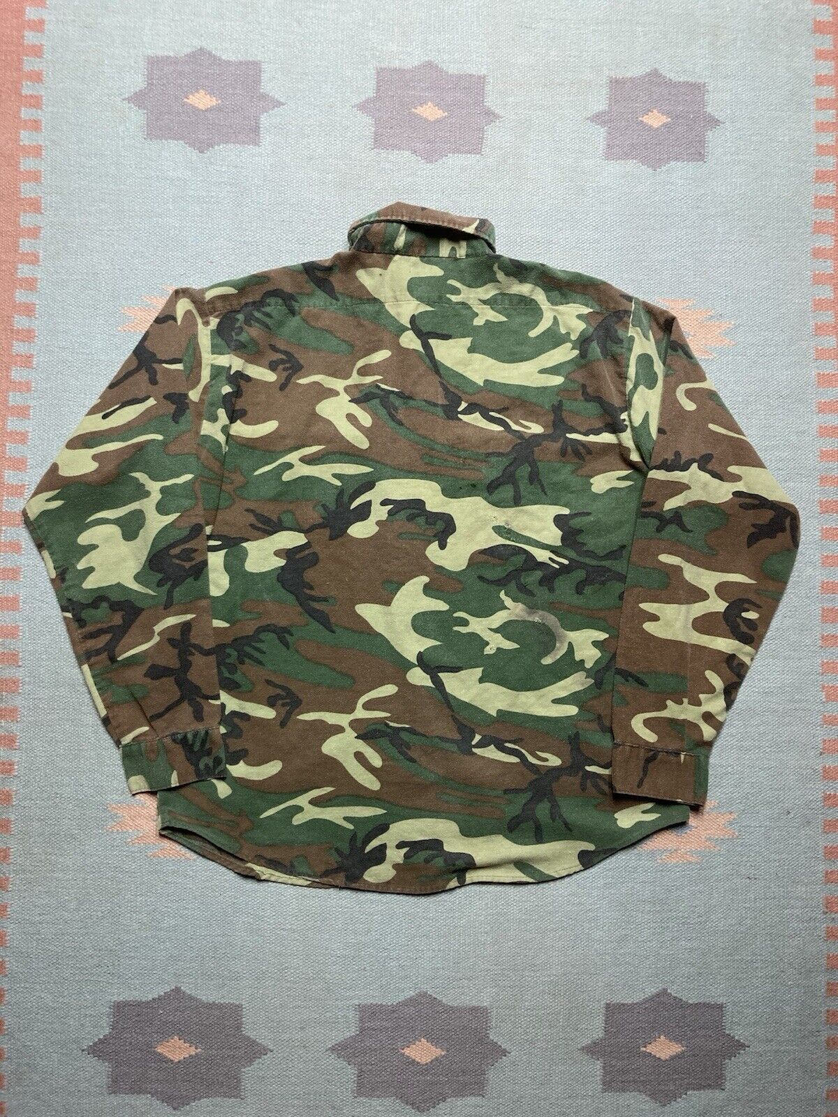 FiveBrother × Vintage 80s five brother camo flannel shirt chamois soft woodland XL Size US XL / EU 56 / 4 - 7 Thumbnail