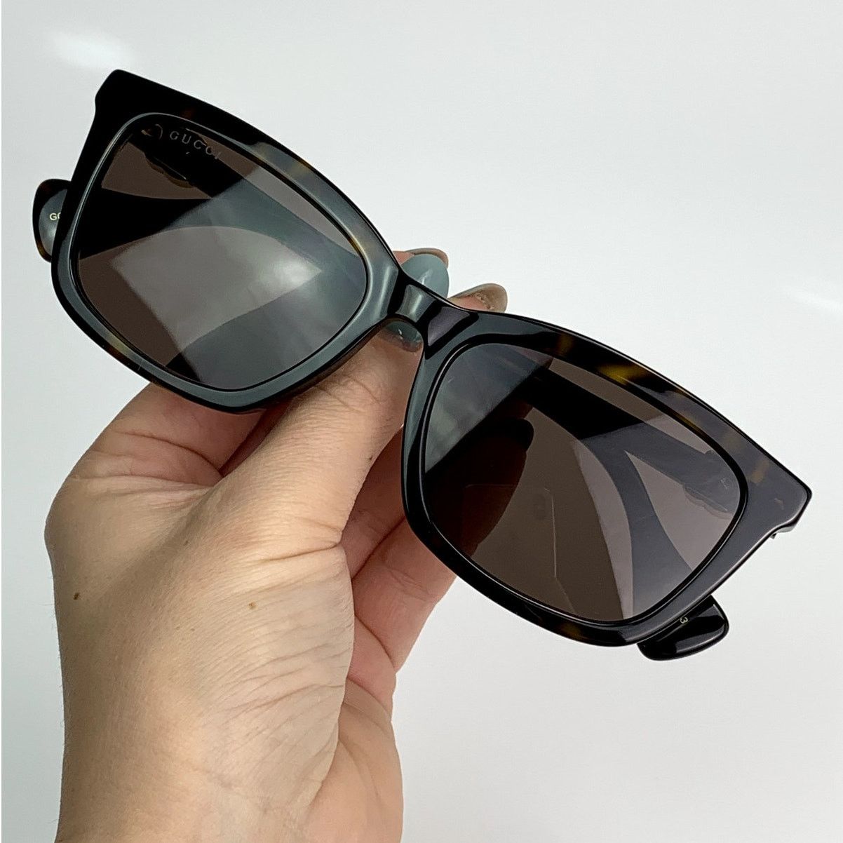 Gucci Gucci Sunglasses GG1596SK 003 Dark Havana/Dark Brown Unisex Size ONE SIZE - 8 Thumbnail