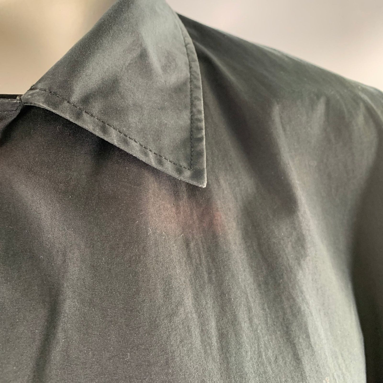 Jil Sander JIL SANDER Size 42 Black Cotton Snap Button Coat Size US XS / EU 42 / 0 - 5 Thumbnail
