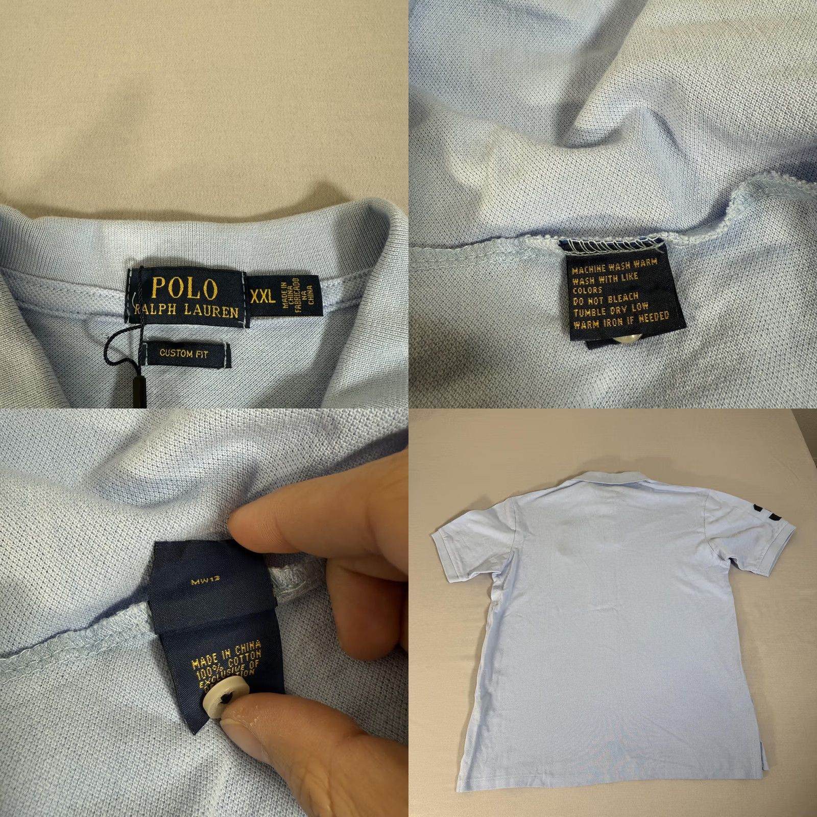 Polo Ralph Lauren Polo Ralph Lauren Shirt Mens 2XL Blue Slim Fit Big Pony 3 Rugby Cotton Preppy Size US XXL / EU 58 / 5 - 8 Thumbnail
