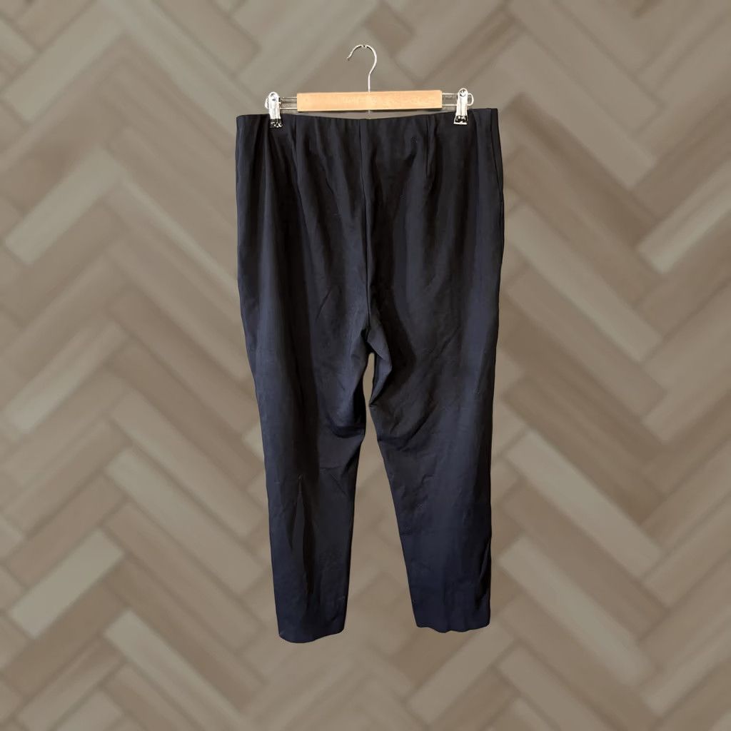 J. Jill J. Jill Womens Black Pull On Cropped Leggings Size L Slim Fit, Tapered, Cropped, Solid, Pants, Regular, Black, Womens, 27 inseam Size 36" / US 14 / IT 50 - 1 Thumbnail