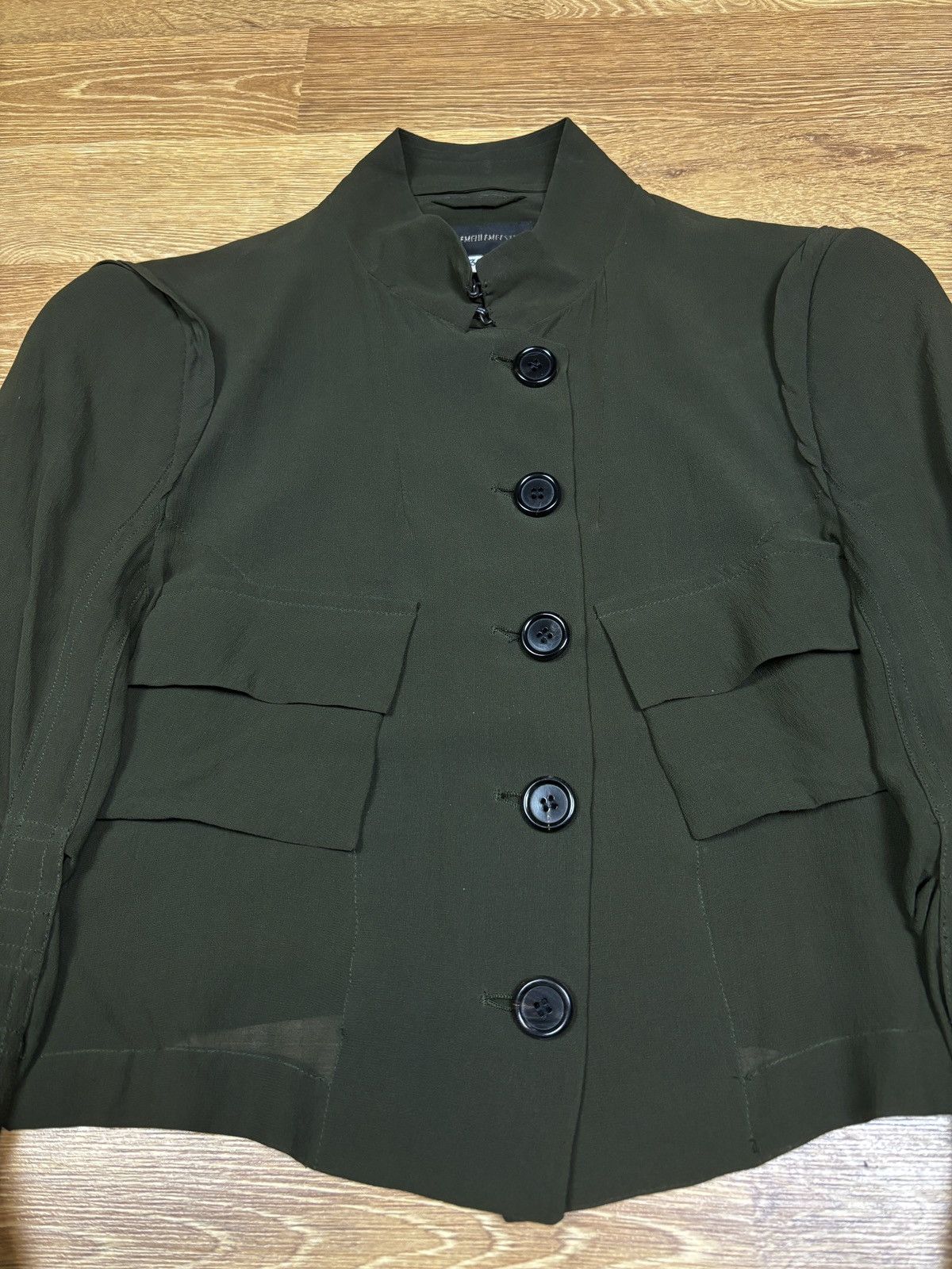 Ann Demeulemeester SS2003 Ann Demeulemeester Cropped Structured Button Jacket Size XS / US 0-2 / IT 36-38 - 4 Thumbnail