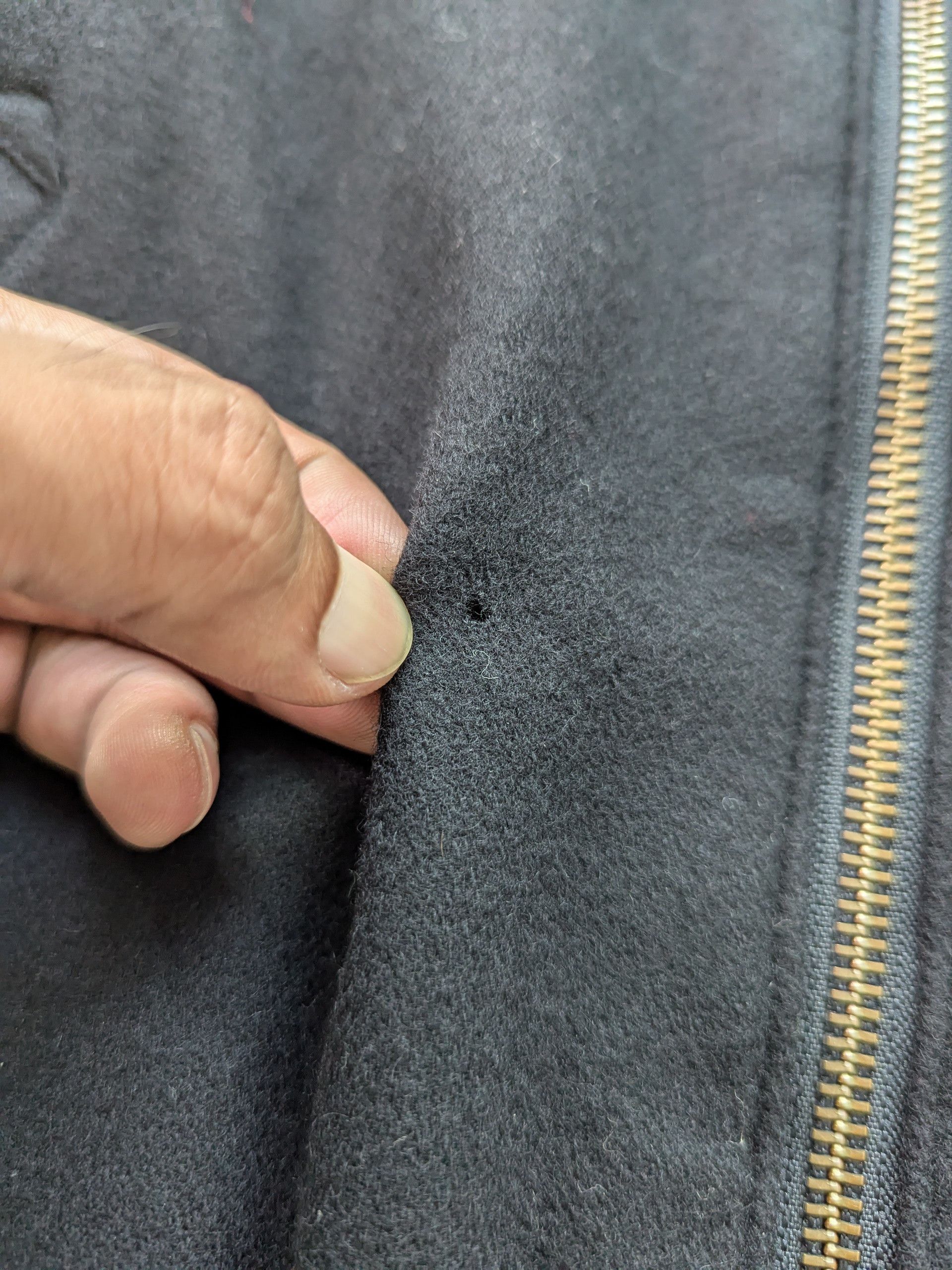 Japanese Brand Vintage Wool Bomber Jacket Plain Black Size US M / EU 48-50 / 2 - 8 Thumbnail
