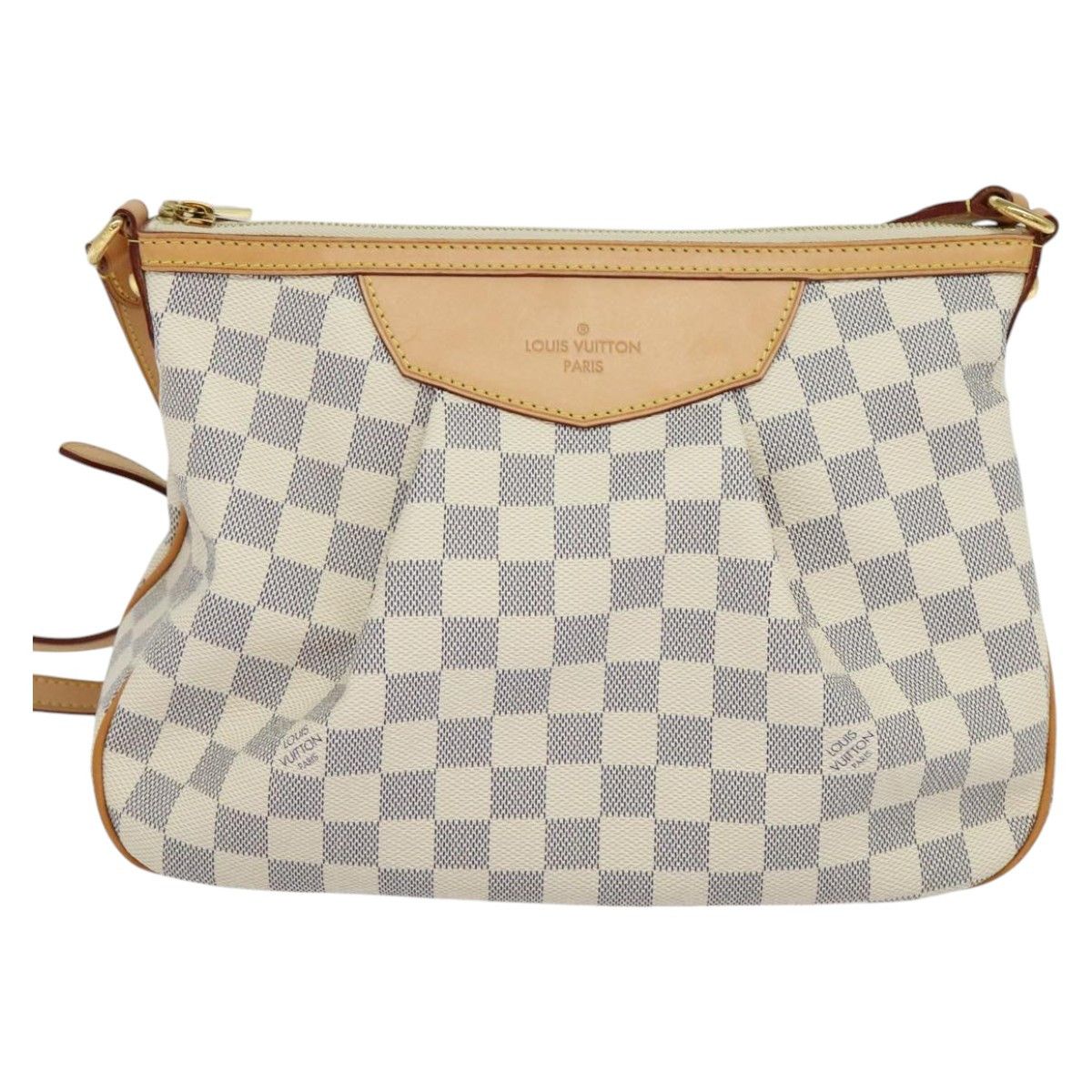 Louis Vuitton Siracusa Beige Canvas Shoulder Bag (Pre-Owned) Size ONE SIZE - 1 Thumbnail