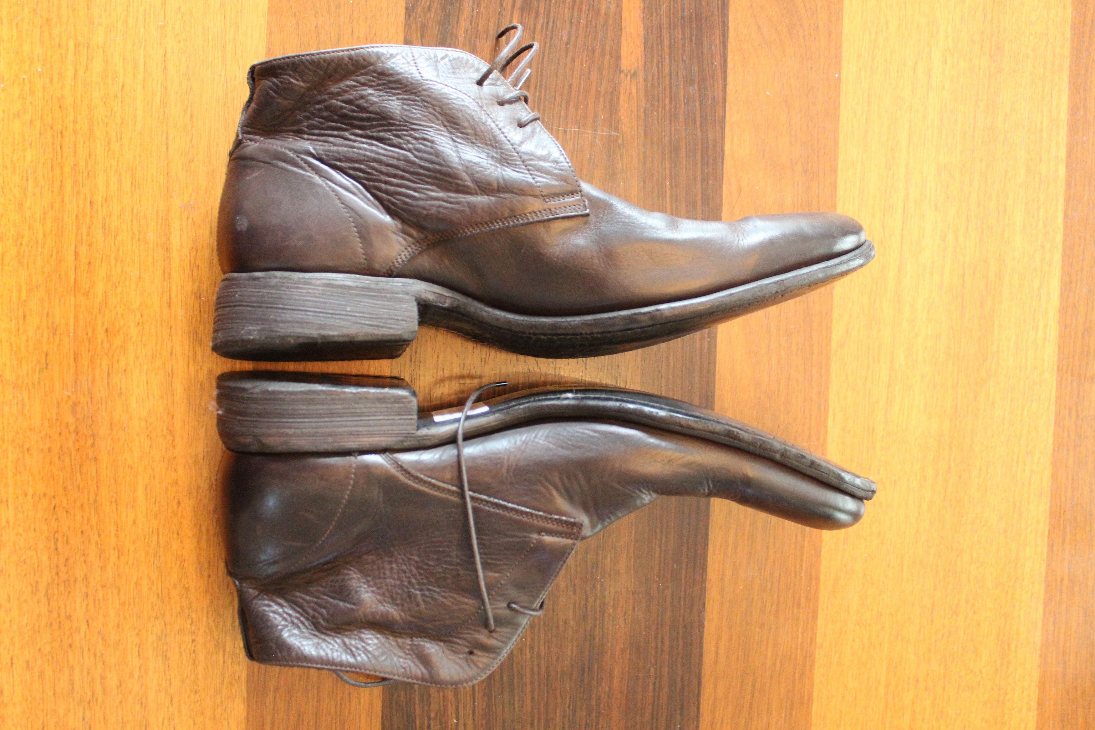 John Varvatos Varvatos Collection Washed Leather Chukka Boot | Circa 2003 Size US 11 / EU 44 - 6 Thumbnail