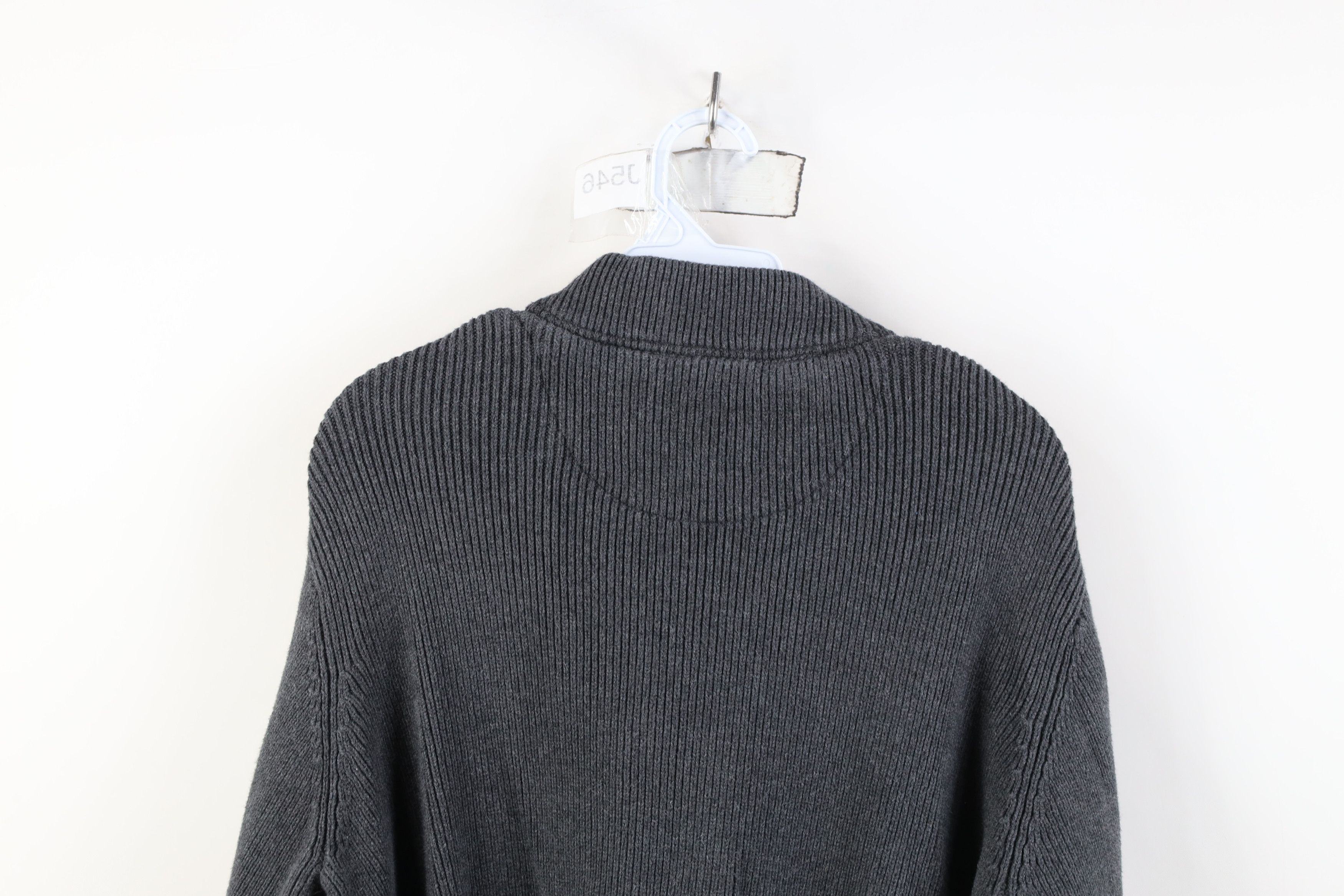 Vintage Vintage 90s Y2K Streetwear Fit Ribbed Knit Henley Sweater Size US M / EU 48-50 / 2 - 9 Thumbnail
