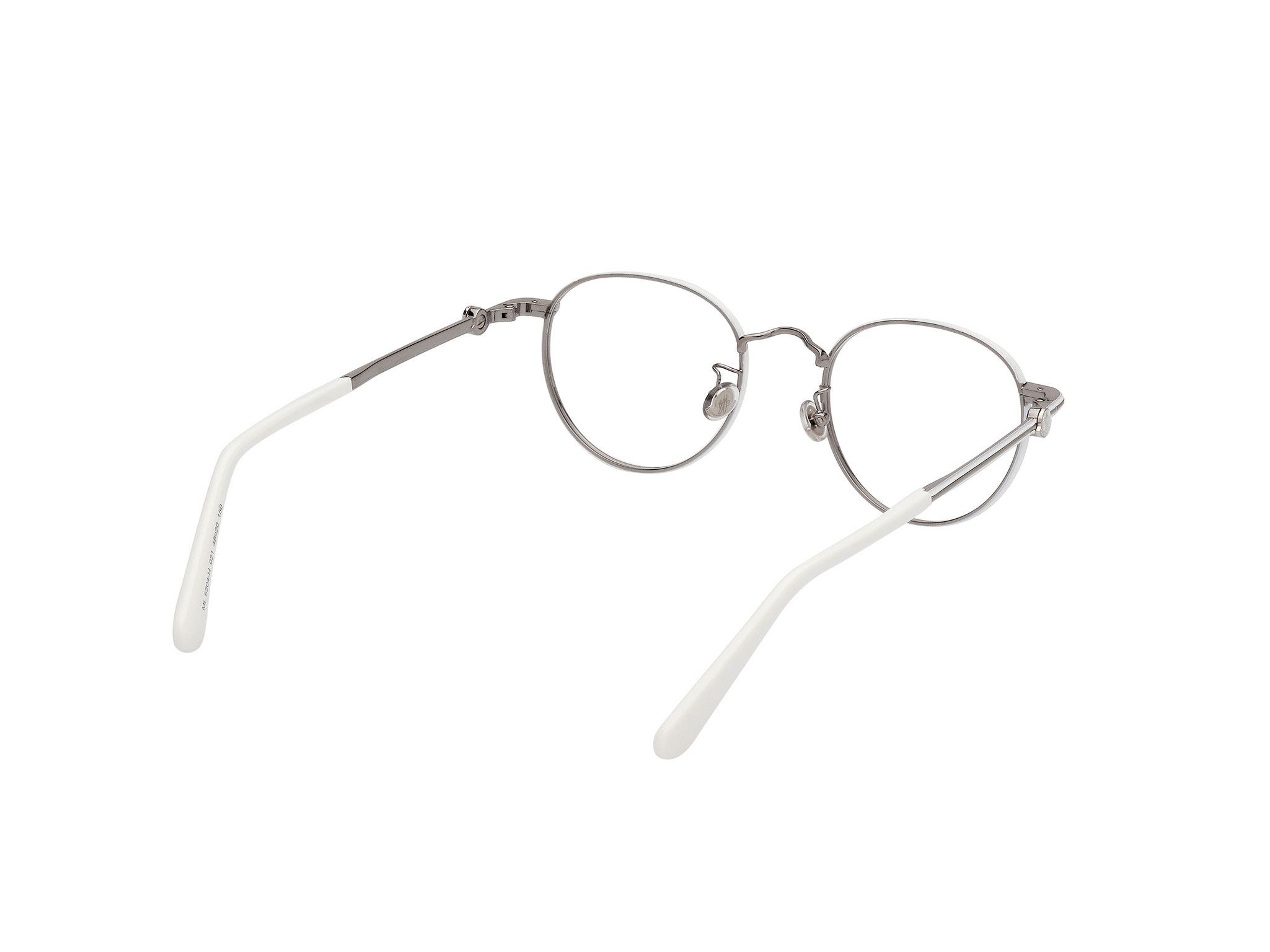 Moncler o1y0225 Size : OS / 48 mm Eyeglass Frame in White/Silver Size ONE SIZE - 6 Thumbnail