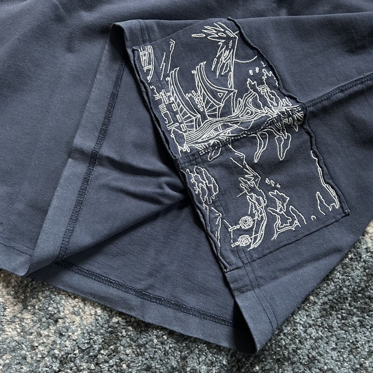 Boro Sashiko Boxy Heavyweight Tee Patchwork Midnight Blue, Men's (Size Xl) — image 5 of 6