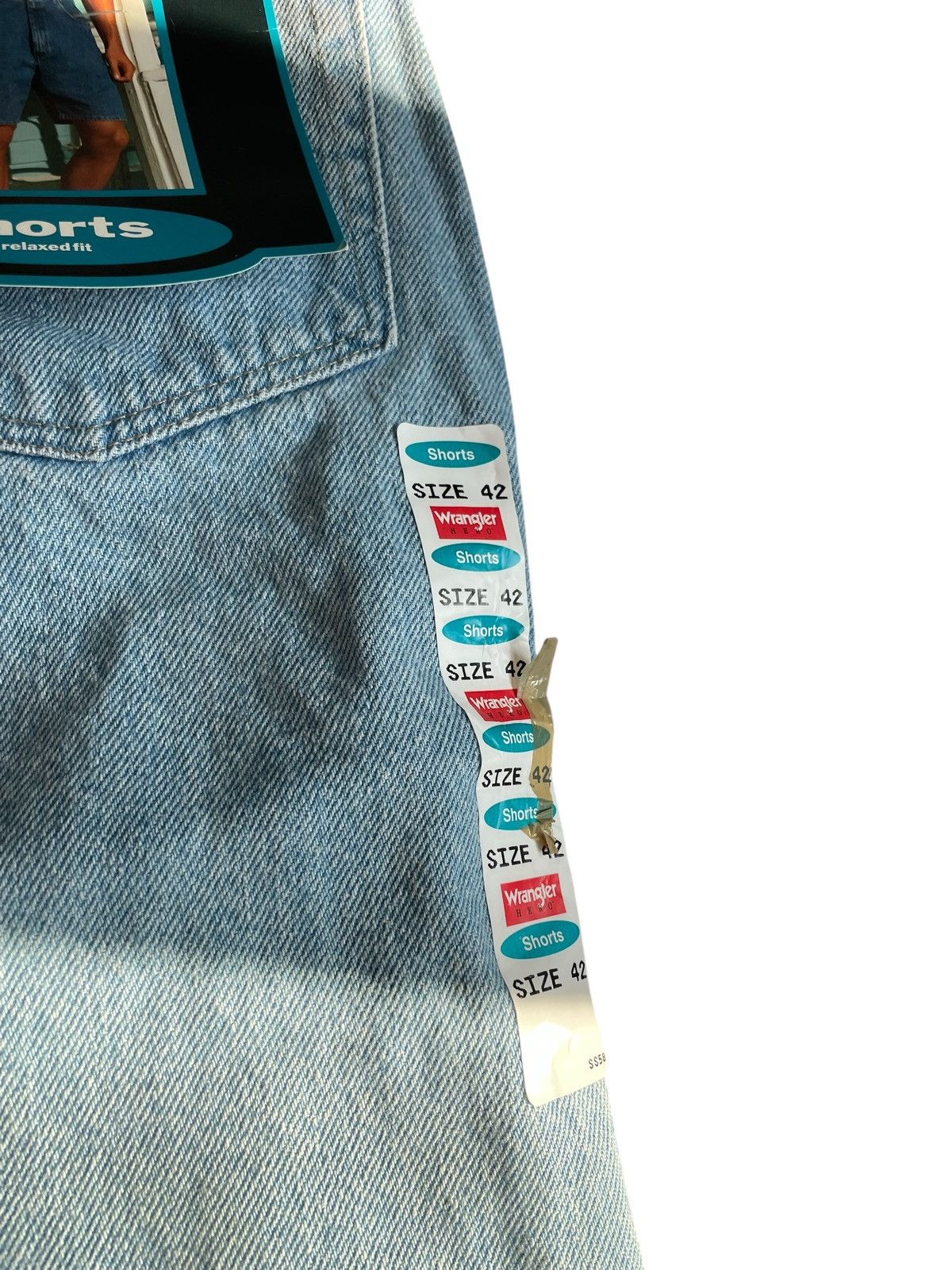 Wrangler Y2K Wrangler Mens light wash denim jorts shorts baggy 42 Size US 42 / EU 58 - 6 Thumbnail