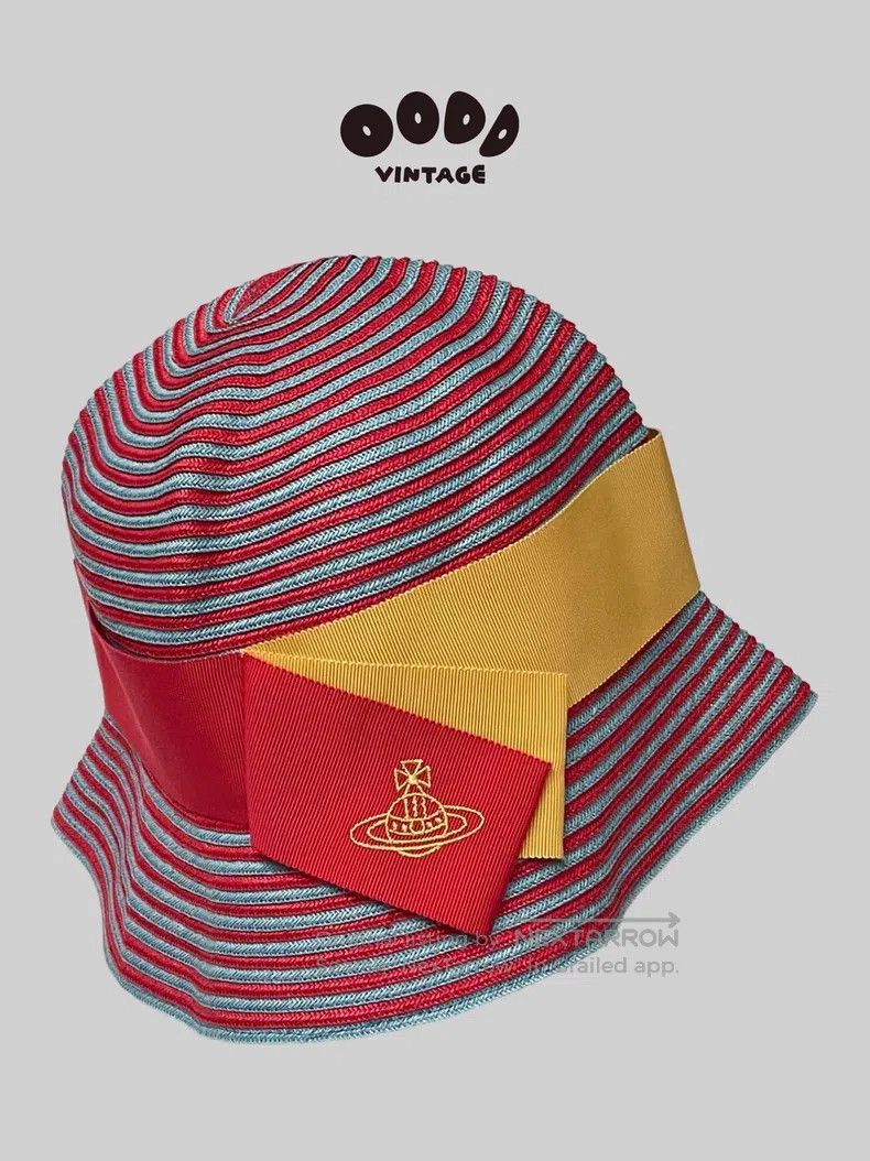 Vivienne Westwood Vivienne Westwood Psychedelic Striped Ribbon Saturn Fisher Size ONE SIZE - 1 Thumbnail