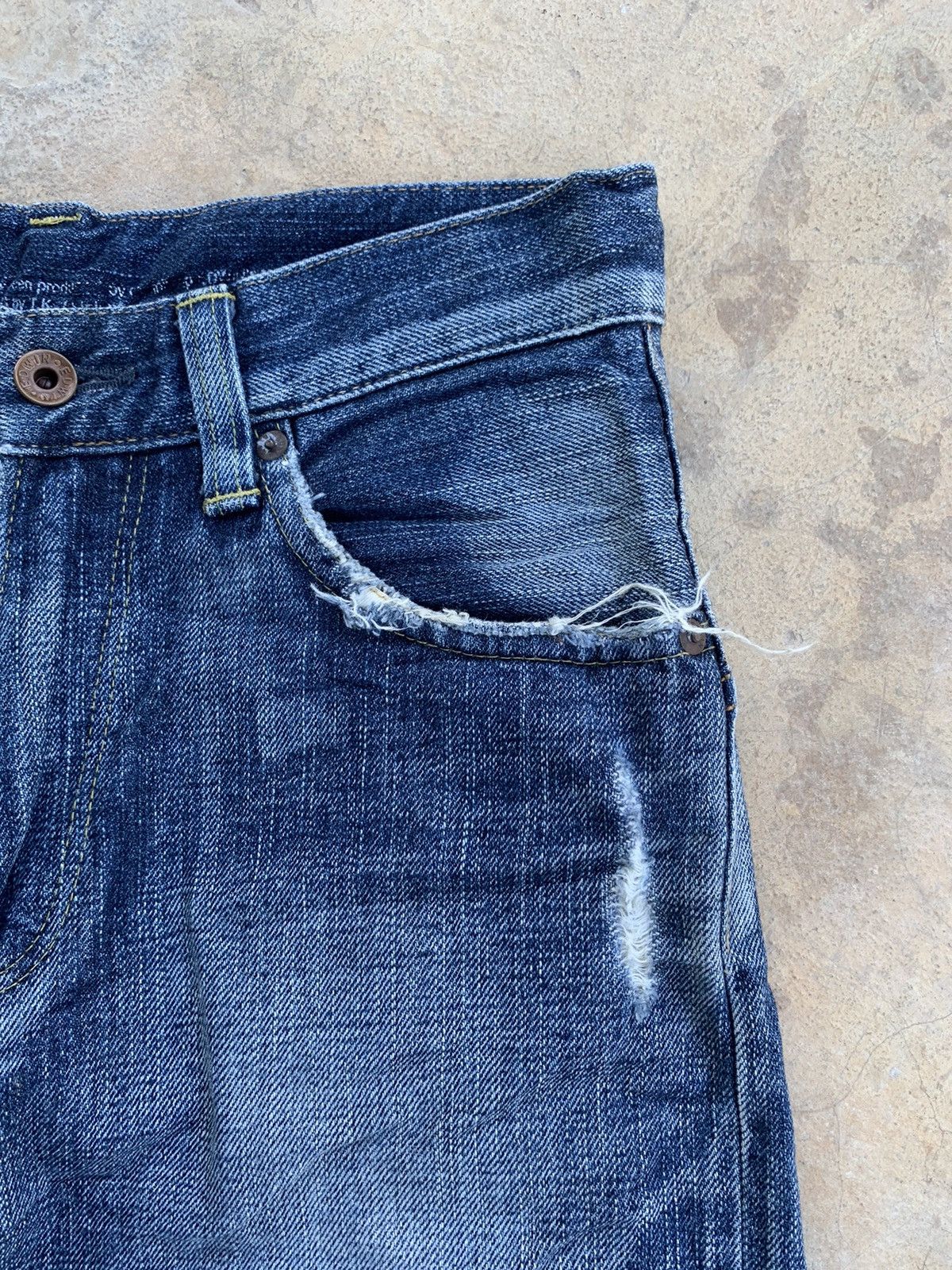 Edwin × Japanese Brand Edwin Selvedge Distressed Denim Size US 28 / EU 44 - 10 Thumbnail