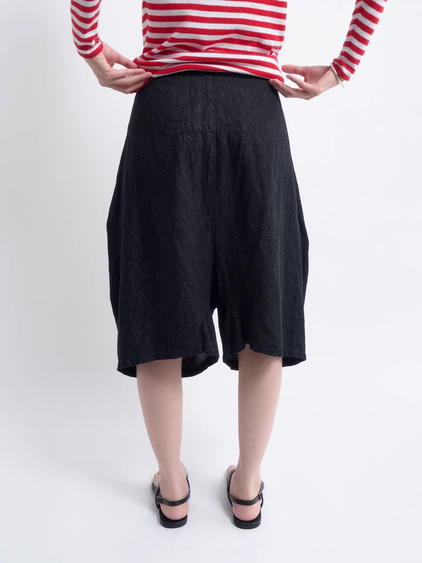 Junya Watanabe JUNYA WATANABE Voluminous Cotton-Linen Denim Lantern Pants Size 26" / US 2 / IT 38 - 5 Thumbnail
