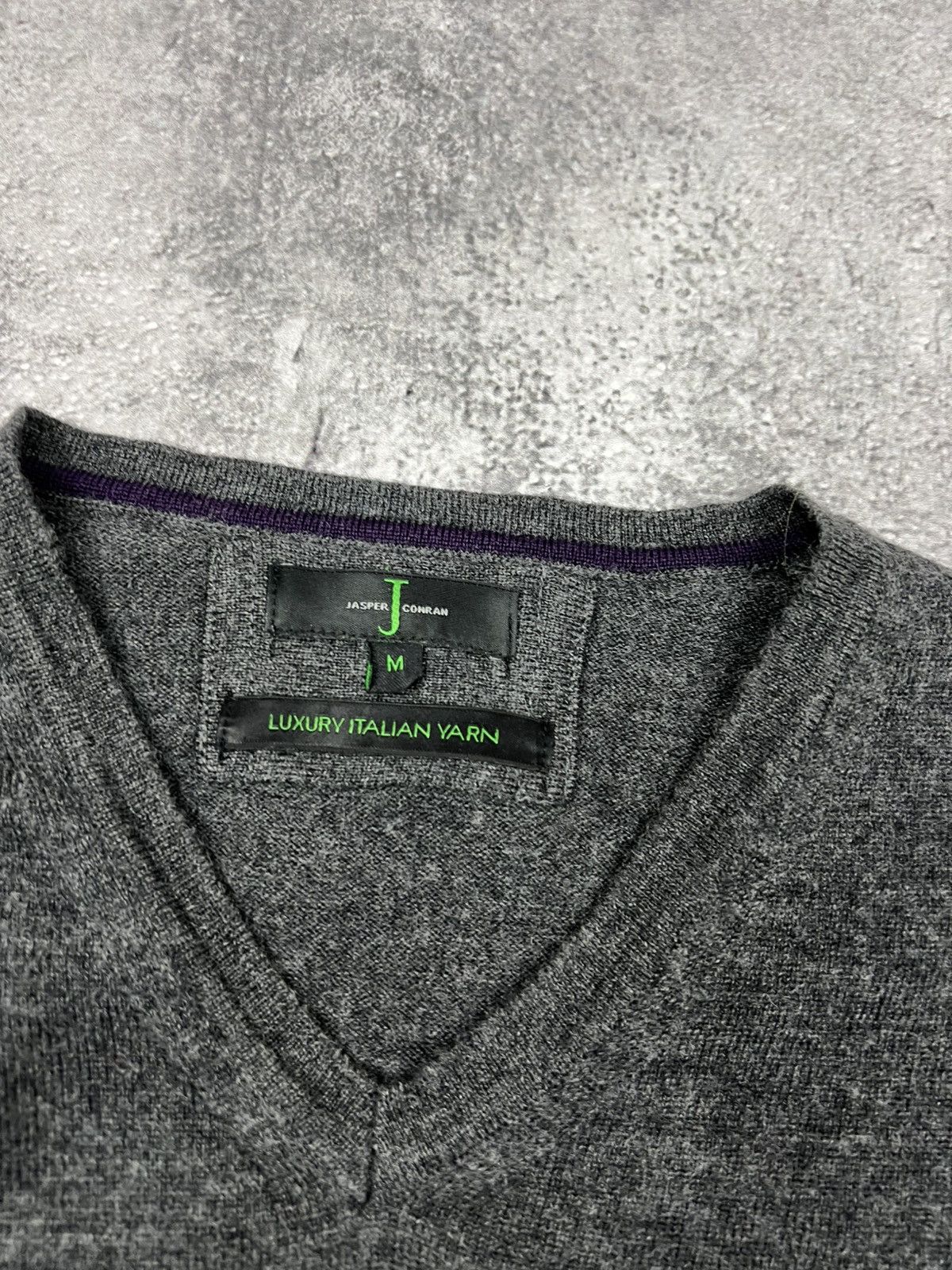 Jasper Conran Jasper Conran Merino Wool Sweater V-Neck Size US M / EU 48-50 / 2 - 4 Thumbnail