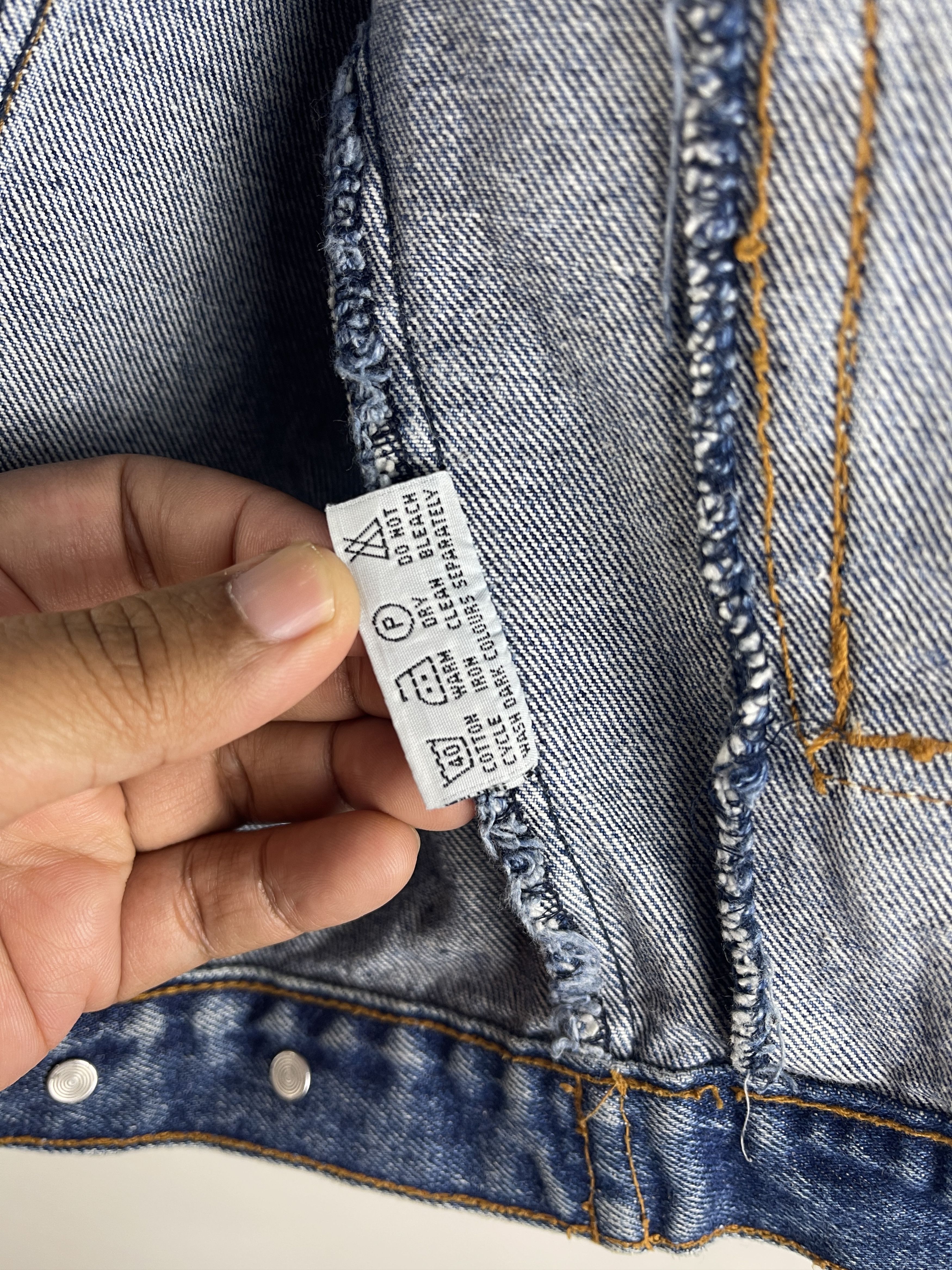 Vintage Bradford Bulls Collection Denim Vest Cut-Off Trucker Jacket Size US L / EU 52-54 / 3 - 13 Thumbnail