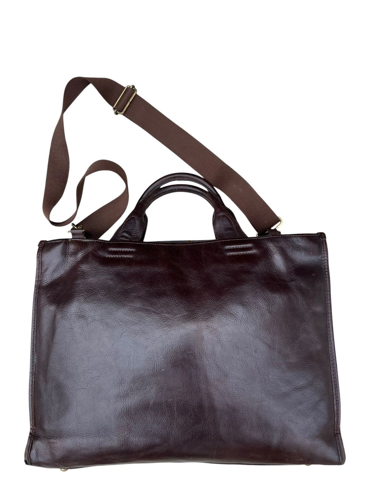 Leather Toyooka Handmade Craftsmanship Japan Patina Leather Bag Size ONE SIZE - 1 Thumbnail