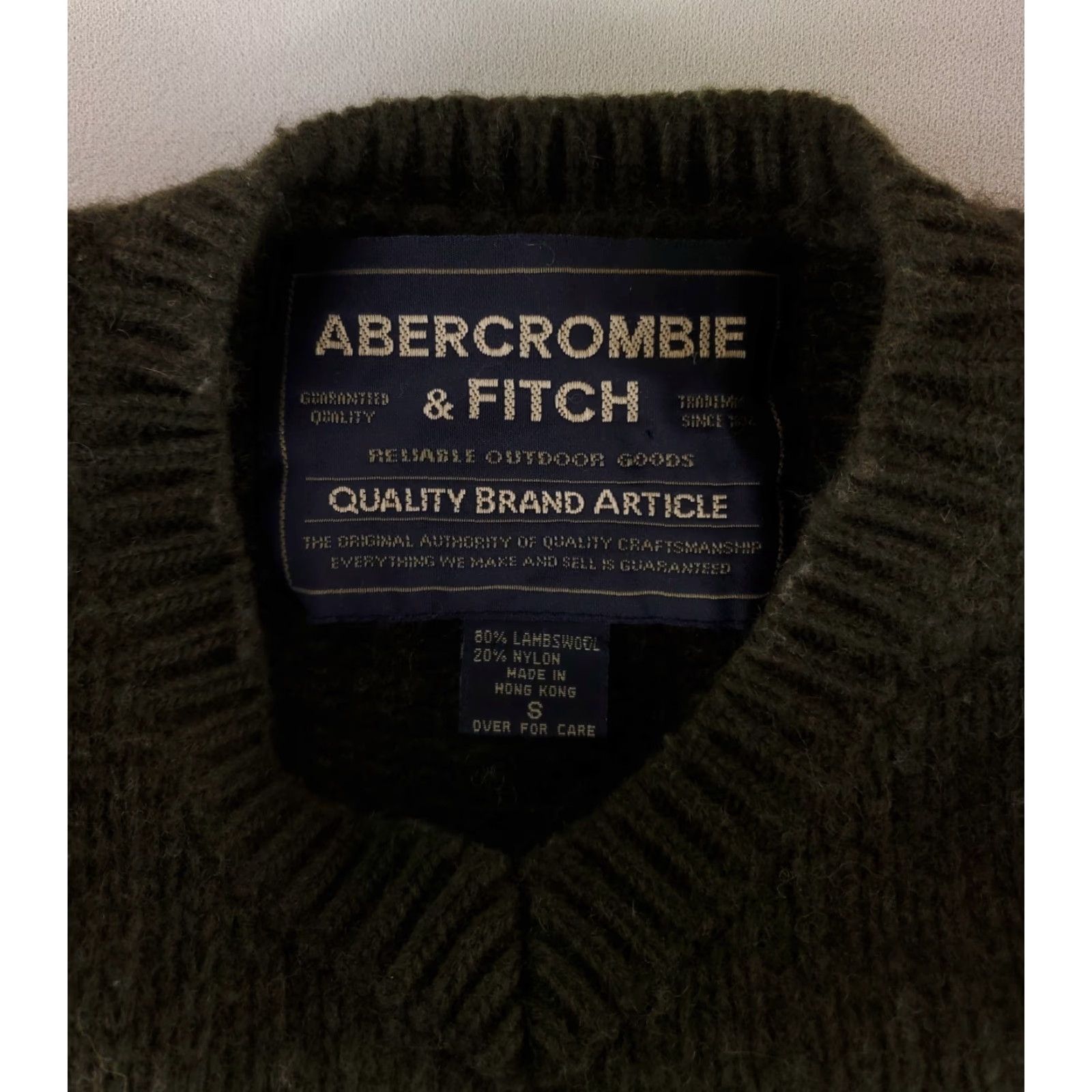 Abercrombie & Fitch **VINTAGE ABERCROMBIE & FITCH GREEN MEN'S SIZE S PULLOVER** User: Vintage Abercrombie & Fitch Green Men's Size S Pullover Size US S / EU 44-46 / 1 - 2 Thumbnail