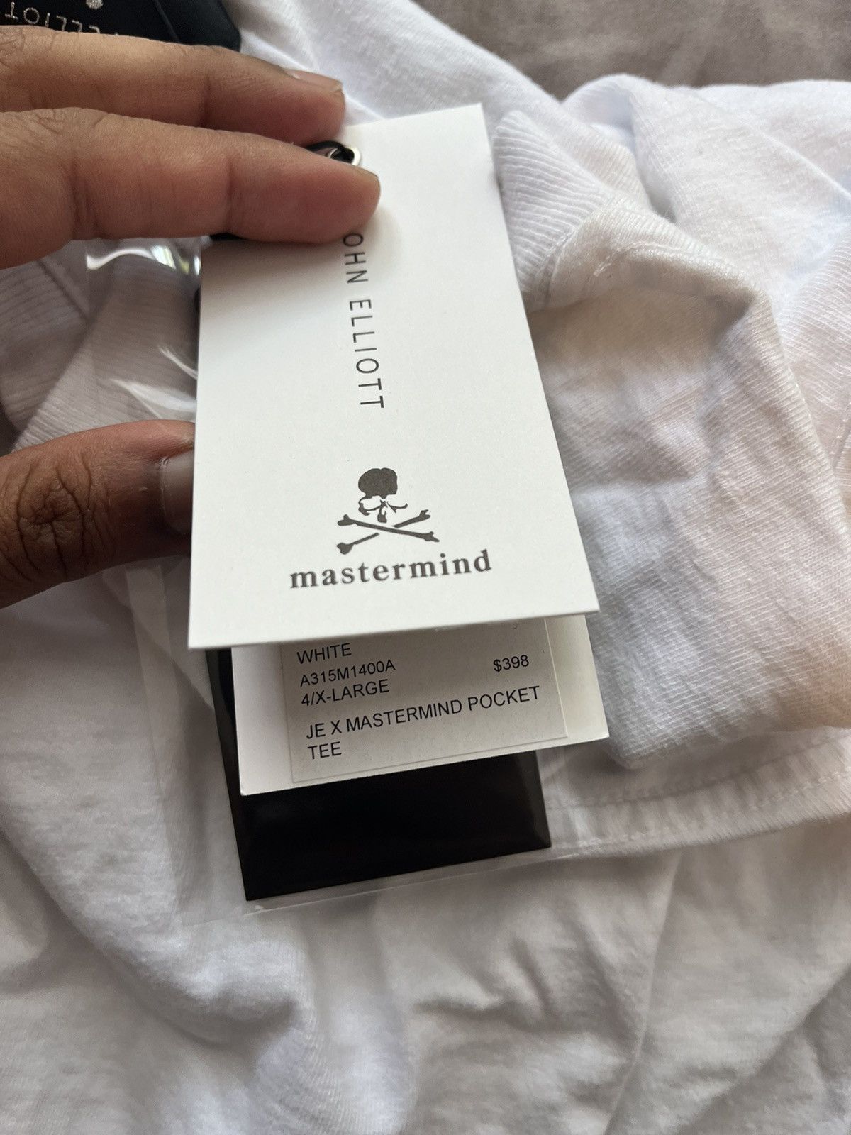 John Elliott × Mastermind Japan White Pocket Tee Size US XL / EU 56 / 4 - 5 Thumbnail